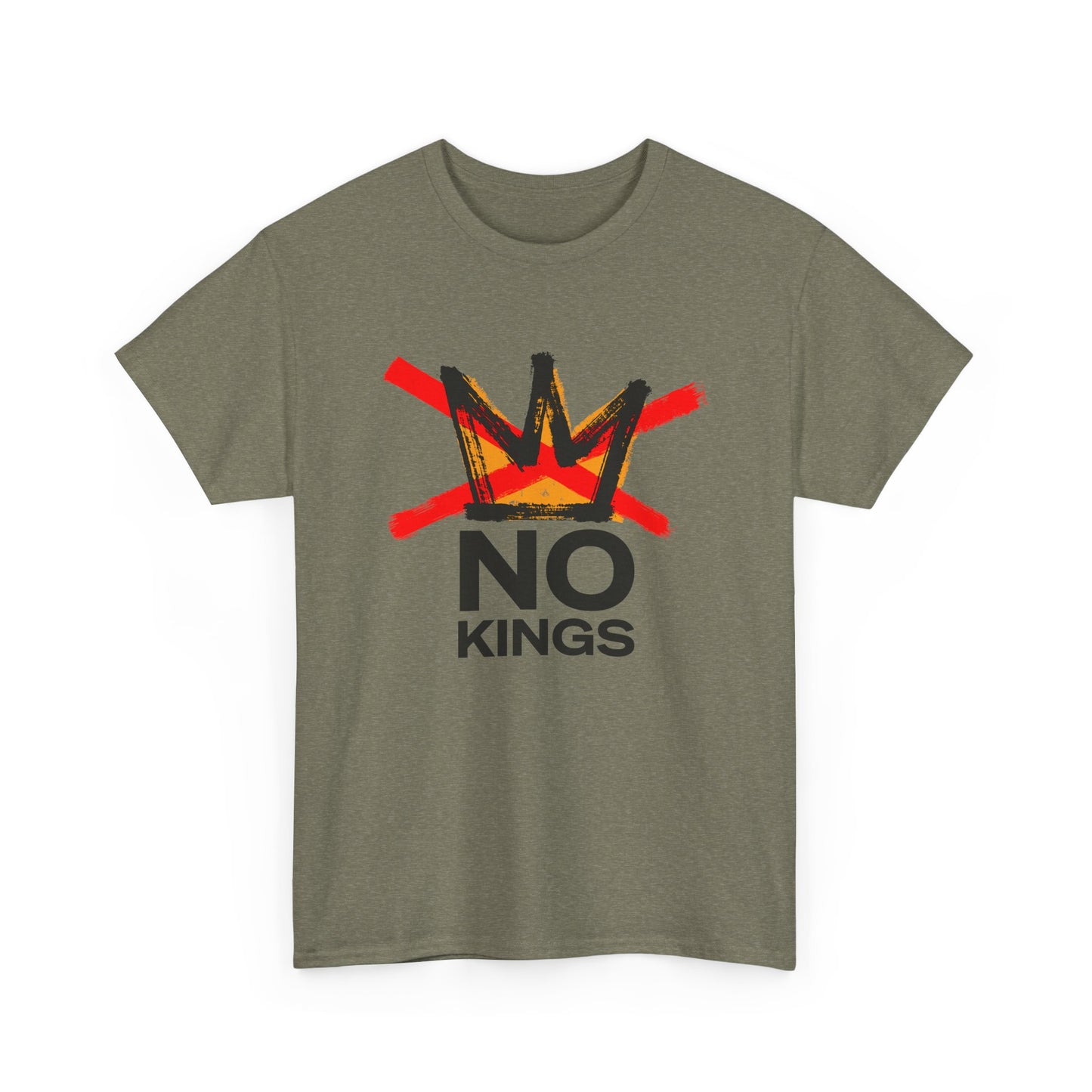 No Kings Graphic T Shirt Protest Resist BLM Support Unisex Heavy Cotton Tee