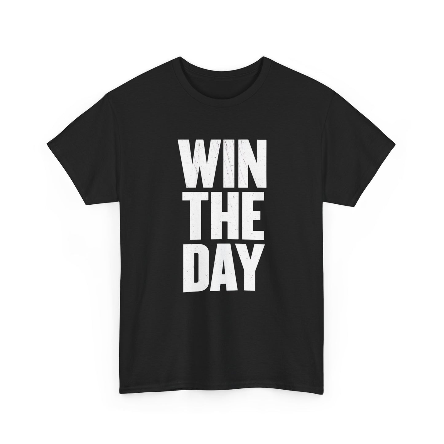 Win The Day T Shirt Graphic Men's Heavy Cotton Tee