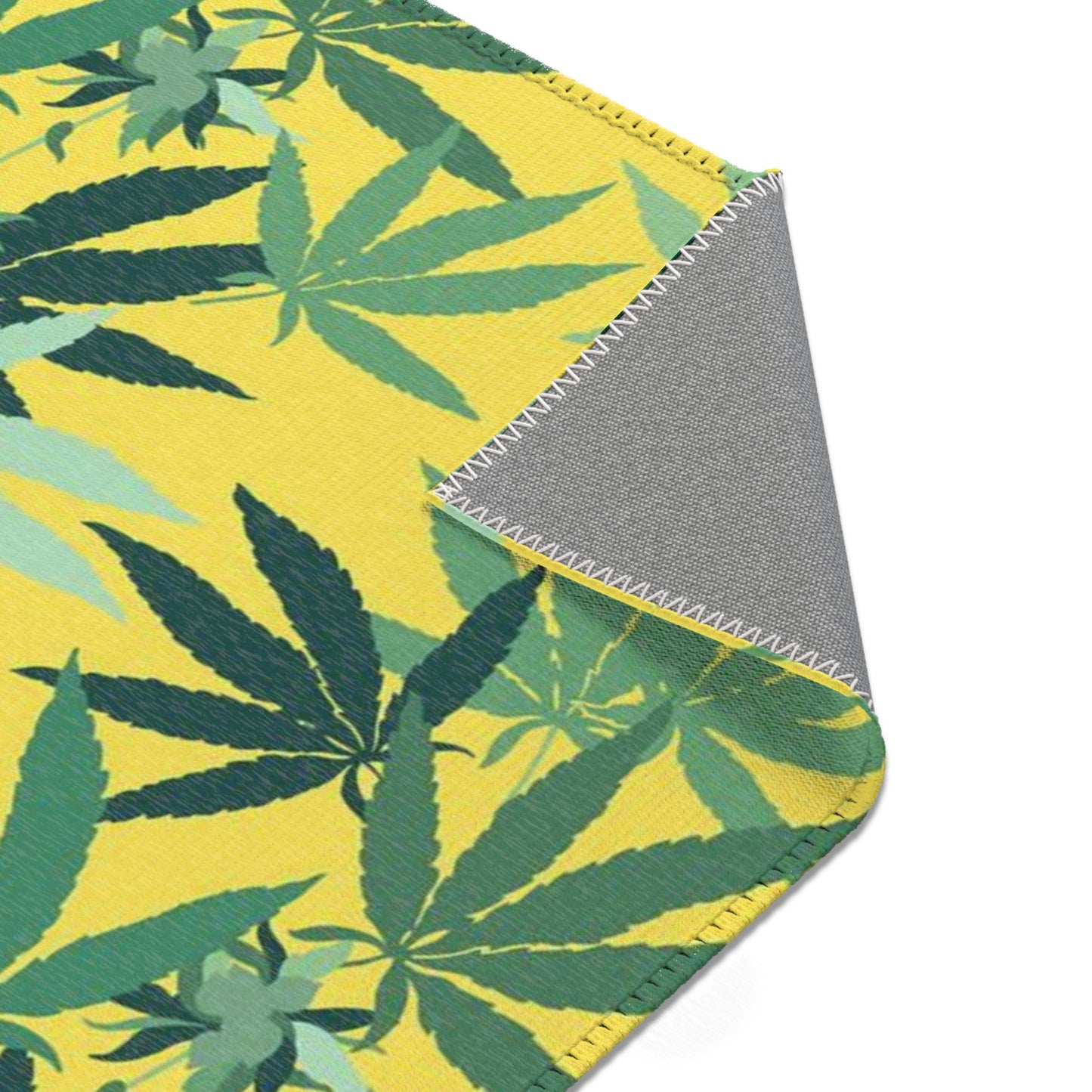 Weed leaf Area Rug Funny College Dorm