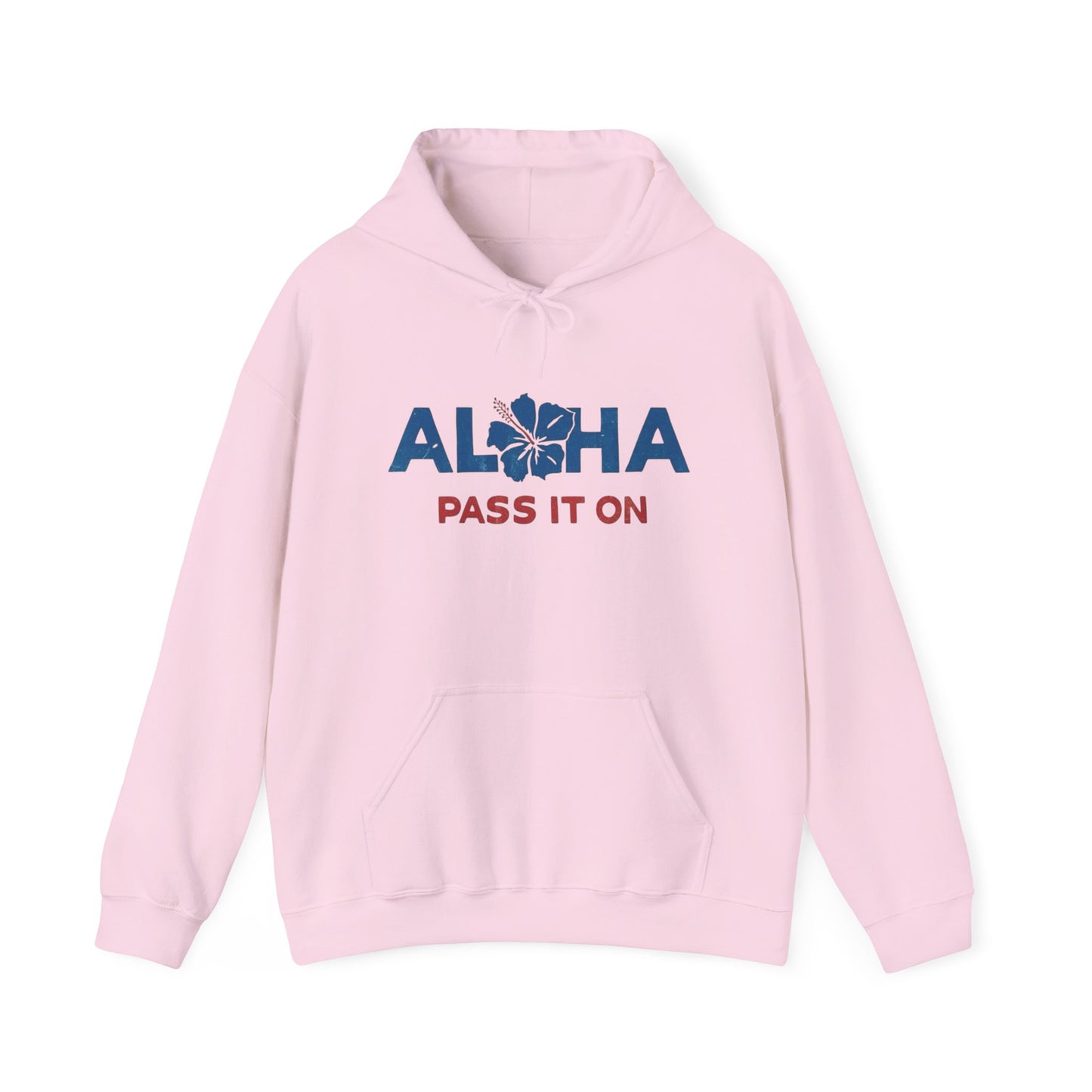 Aloha Pass It On Hawaii Graphic Hoodie Unisex Heavy Blend™ Hooded Sweatshirt