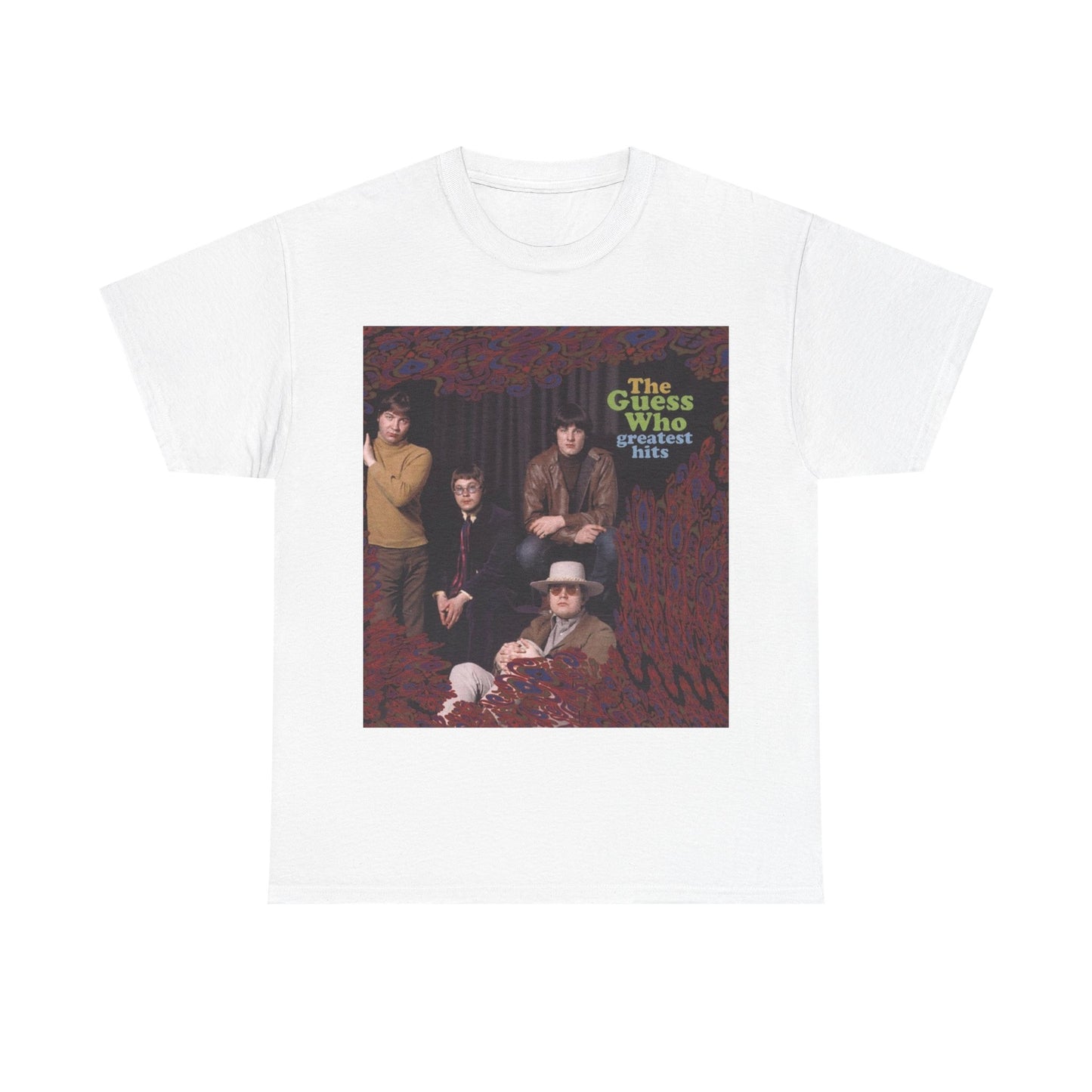 The guess who T-shirt vintage album art superbad Unisex Heavy Cotton Tee