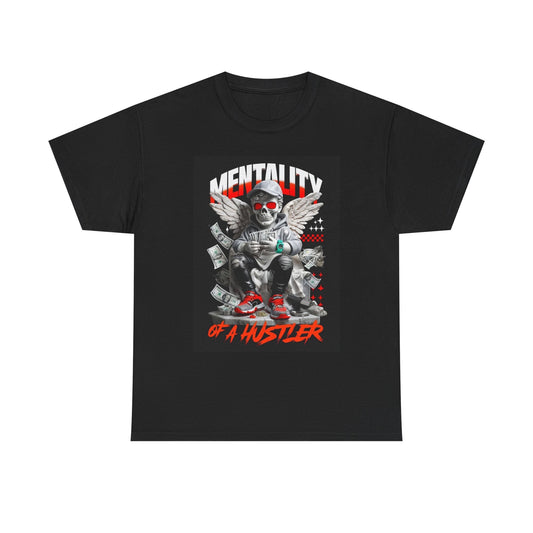 Mentality Of A Hustler Graphic T Shirt Retro Street Apparel Unisex Heavy Cotton