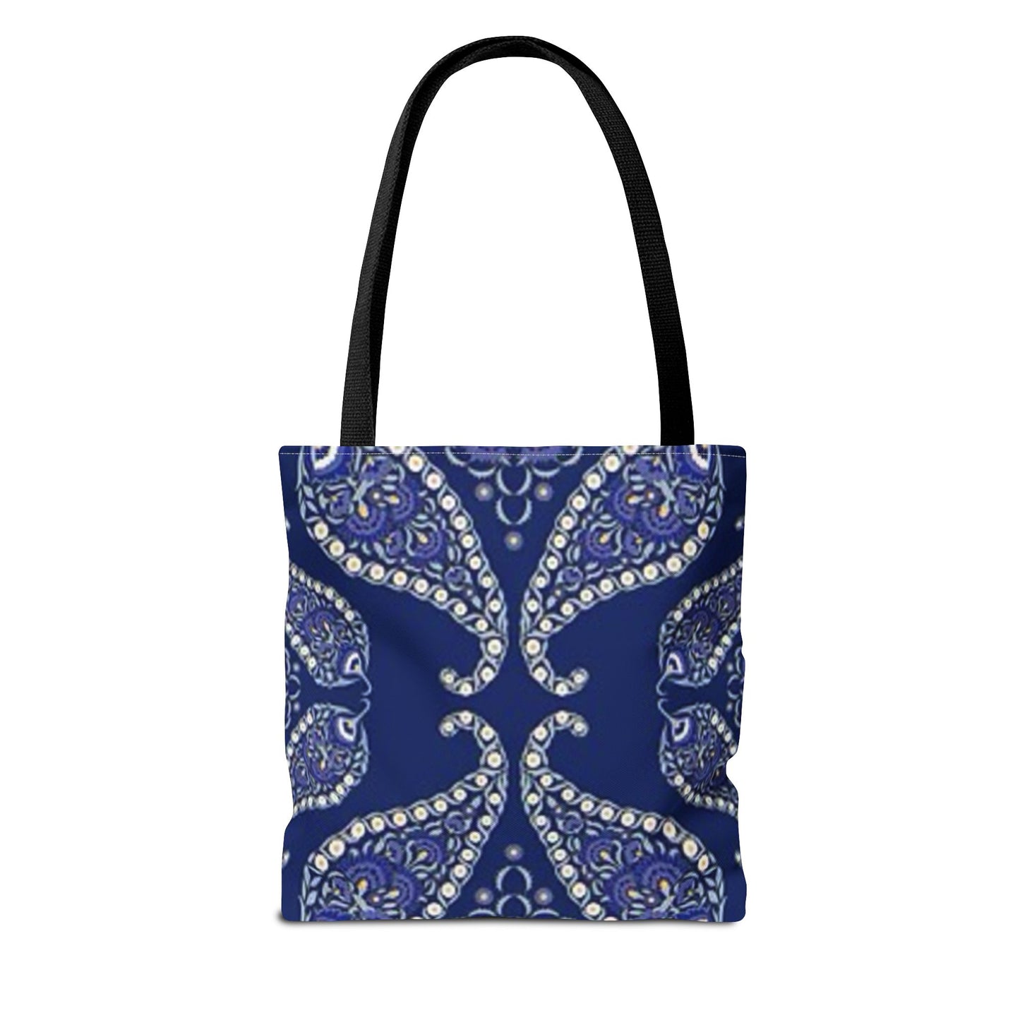 Blue And White Paisley Multi Color BRAND NEW MODERN Tote Bag (AOP)
