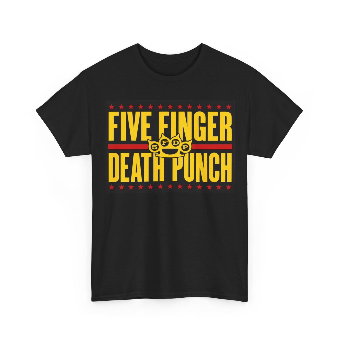 Five finger death punch T-shirt retro graphic metal rock Unisex Heavy Cotton Tee