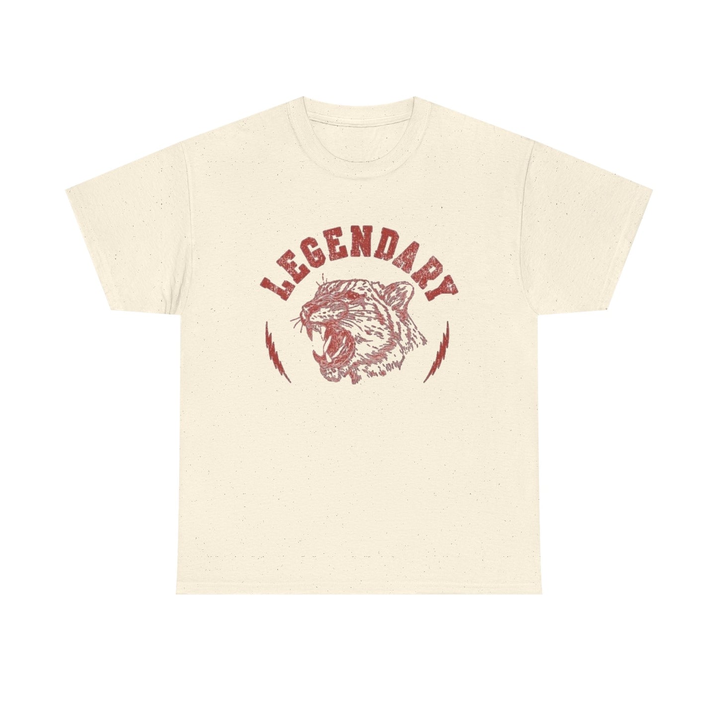 Legendary Tiger Retro Classic Graphic T Shirt Regular Men's Heavy Cotton Tee