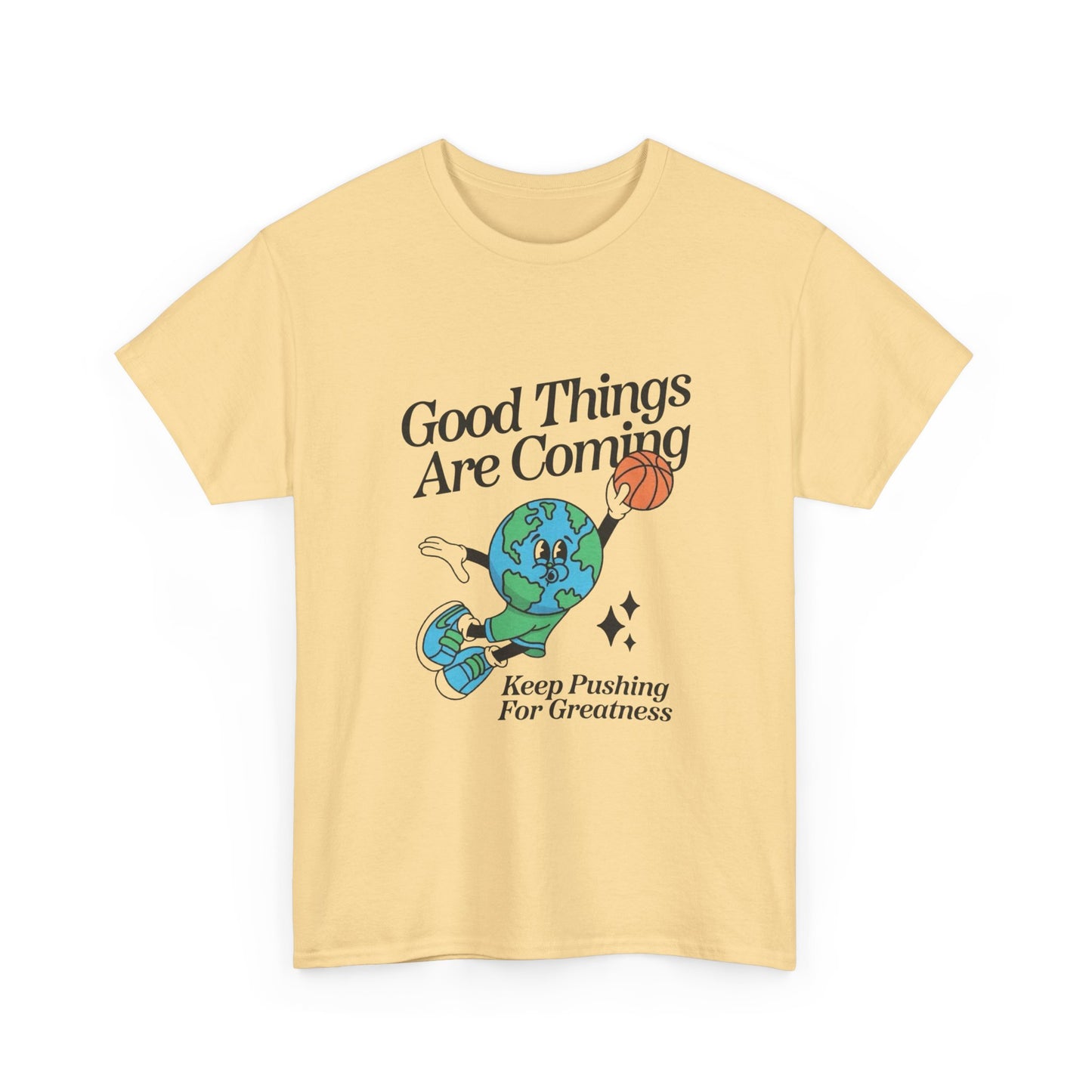 Good Things Are Coming Basketball Graphic T Shirt Unisex Heavy Cotton Tee