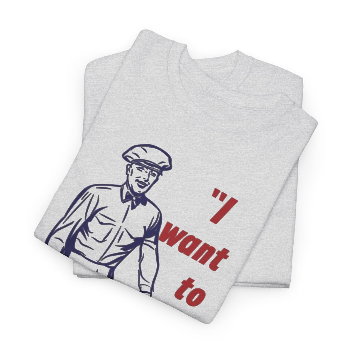"I Want to Be Your Milkman" T-Shirt | Retro Milkman Illustration Men's T Shirt Funny
