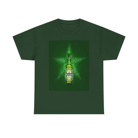 Heineken T Shirt Vintage Beer Logo Christmas Holiday Unisex Heavy Cotton Tee