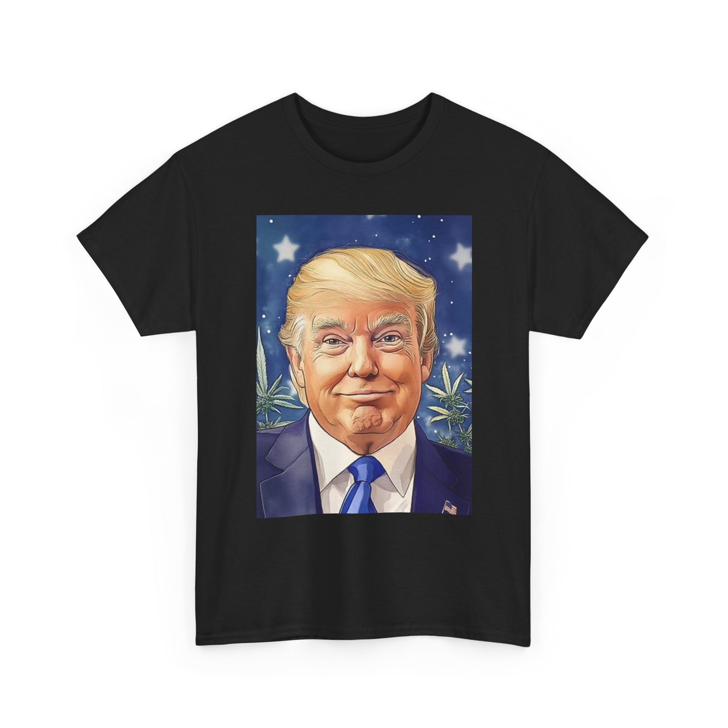 Trump Weed And Hemp Graphic T Shirt Unisex Heavy Cotton Tee