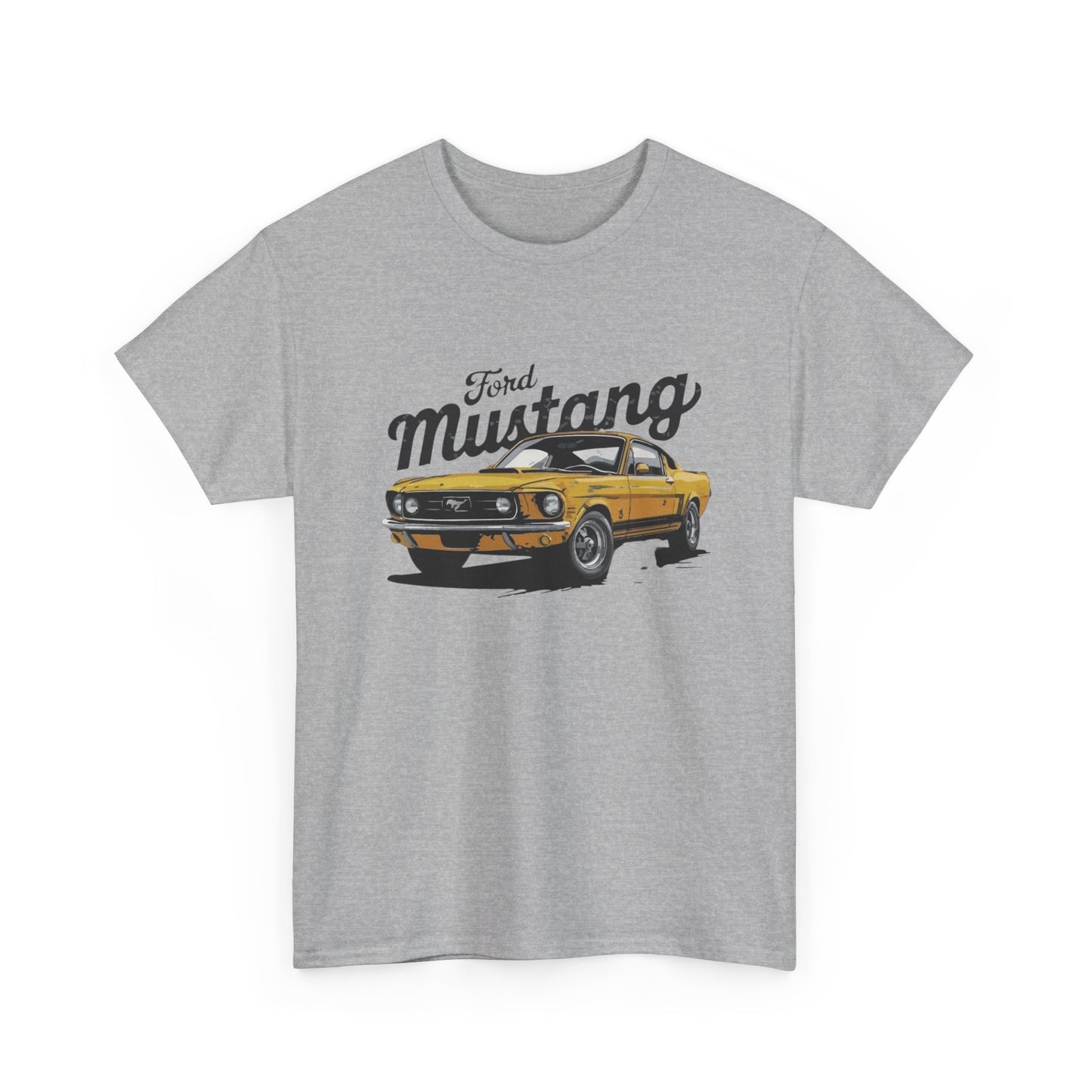 Mustang Retro Graphic T Shirt Unisex Heavy Cotton Tee