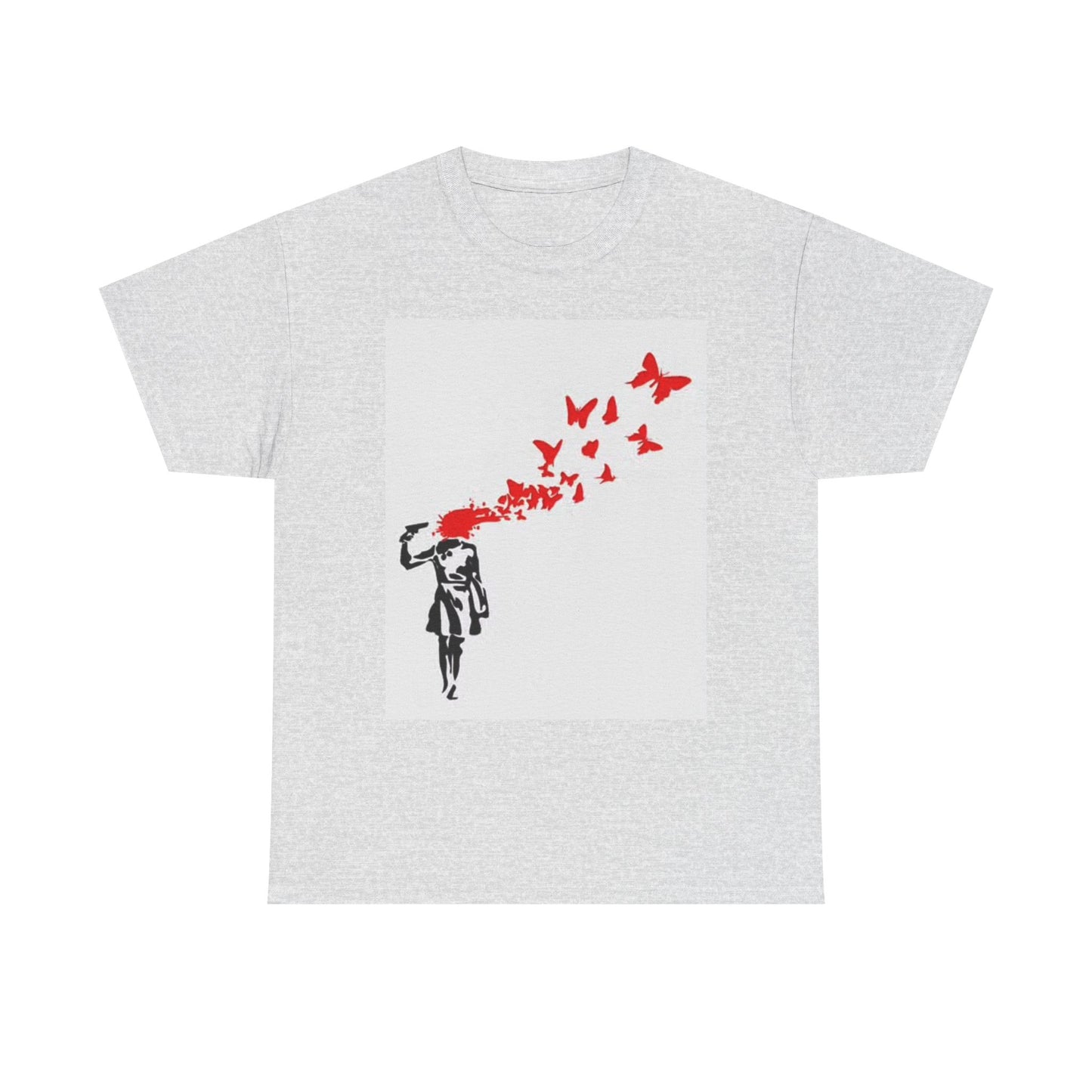 Banksy Graphic Art T Shirt Vintage Poster Unisex Heavy Cotton Tee