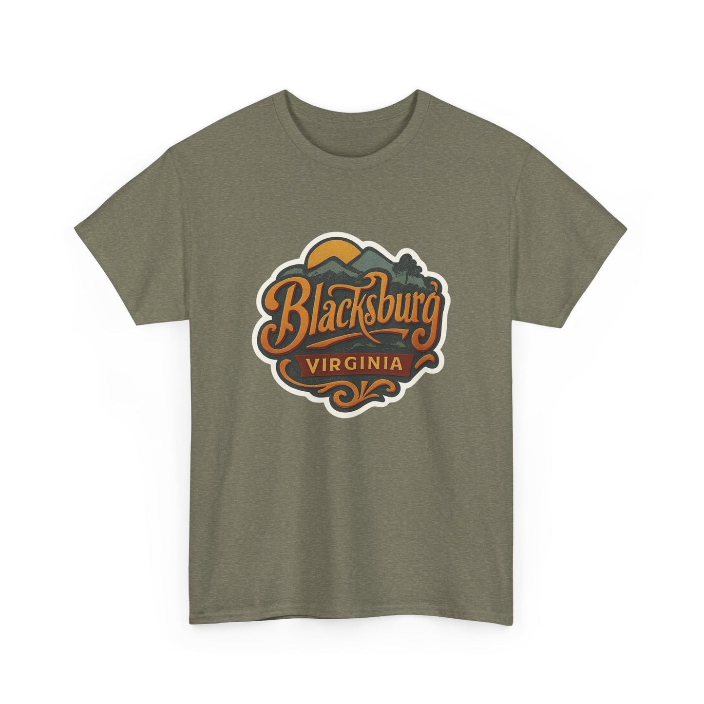 Blacksburg Virginia State Graphic T Shirt ADULT NEW