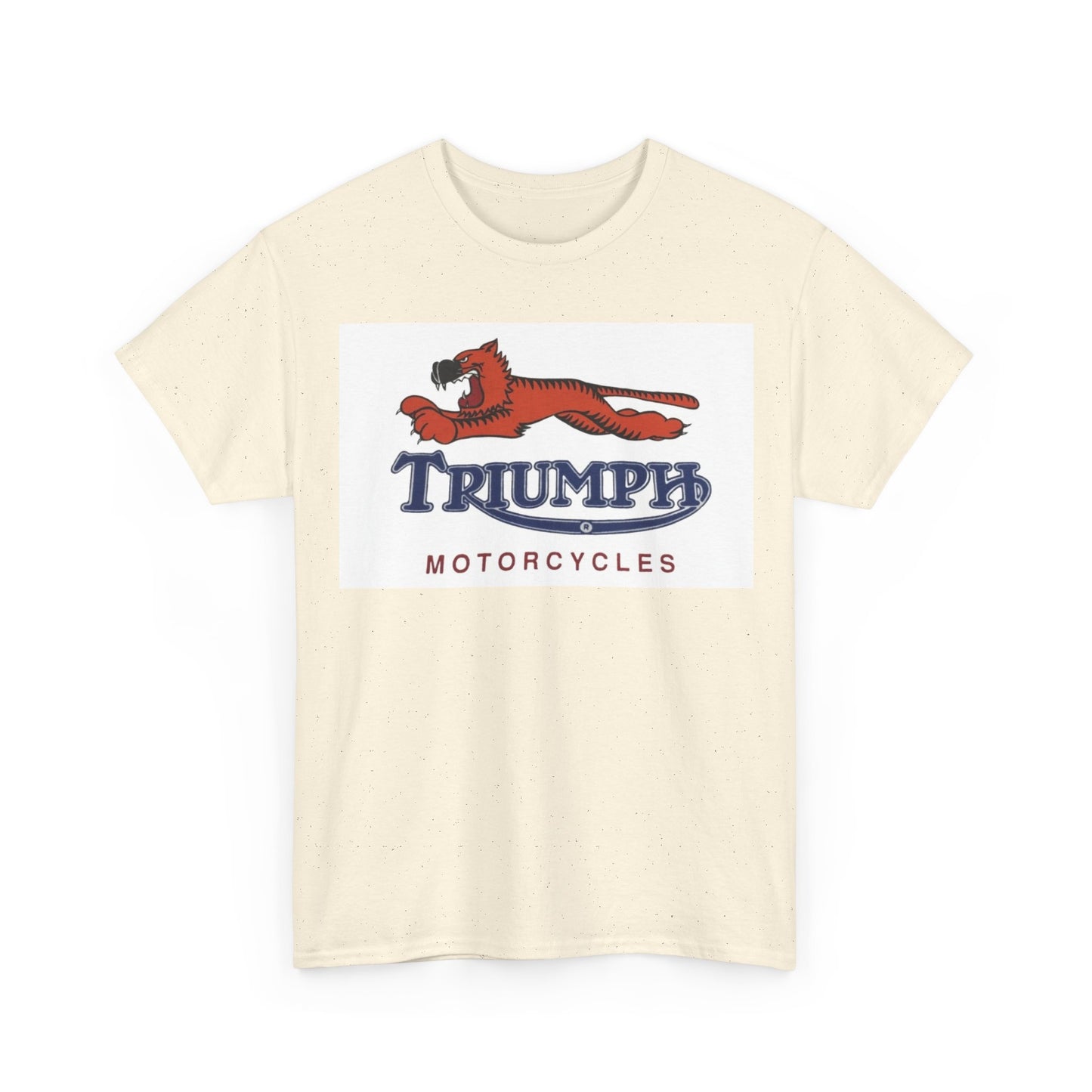 Triumph T-shirt vintage motorcycles nostalgia Tiger Unisex Heavy Cotton Tee