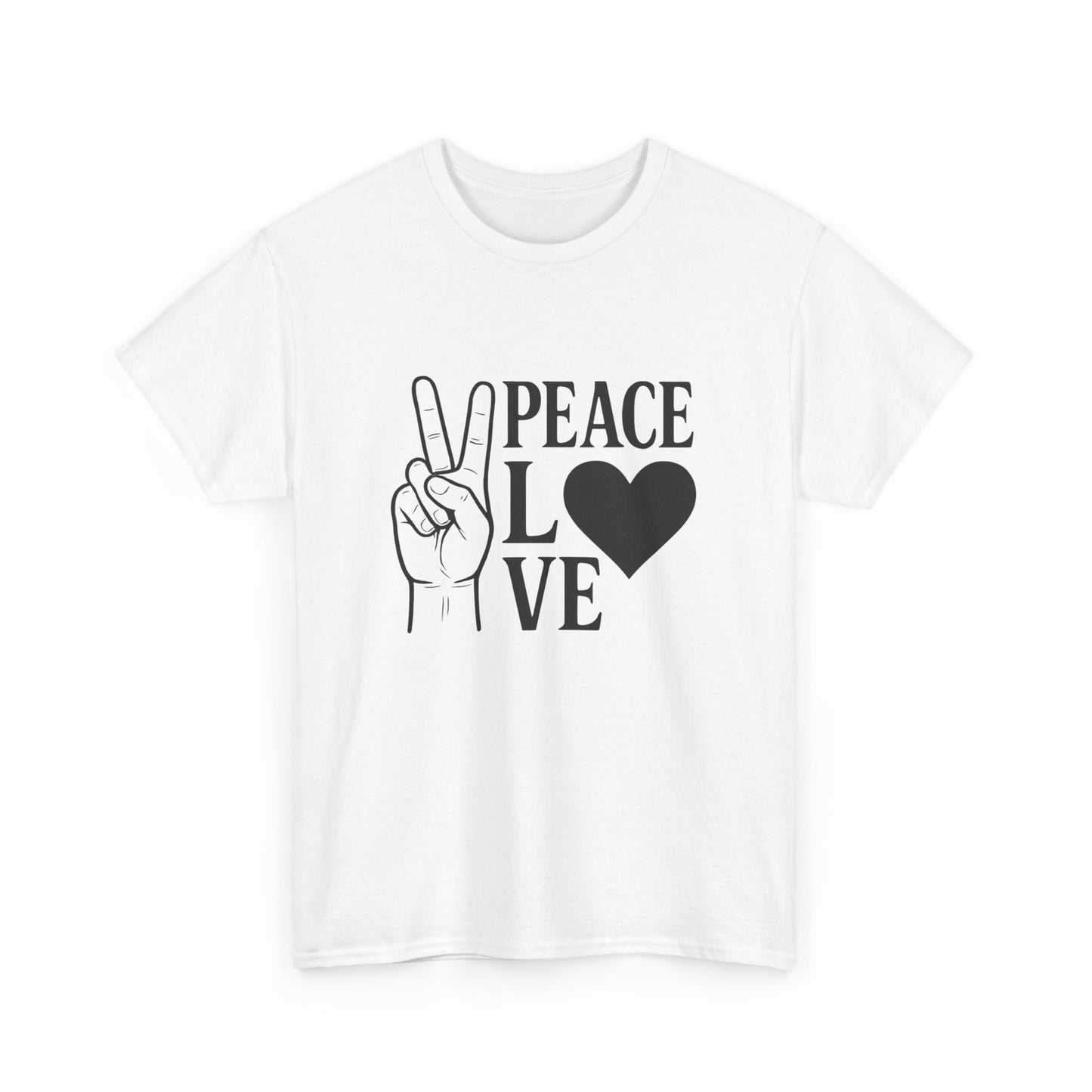 Peace And Love Graphic T Shirt Adult NEW