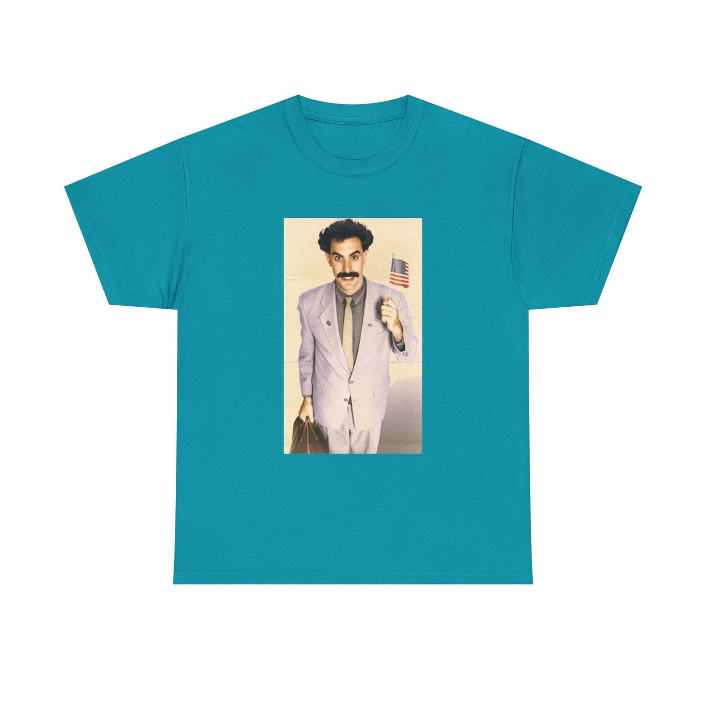 Borat Comes to America Tshirt Funny Comedy Movie Unisex Heavy Cotton Tee