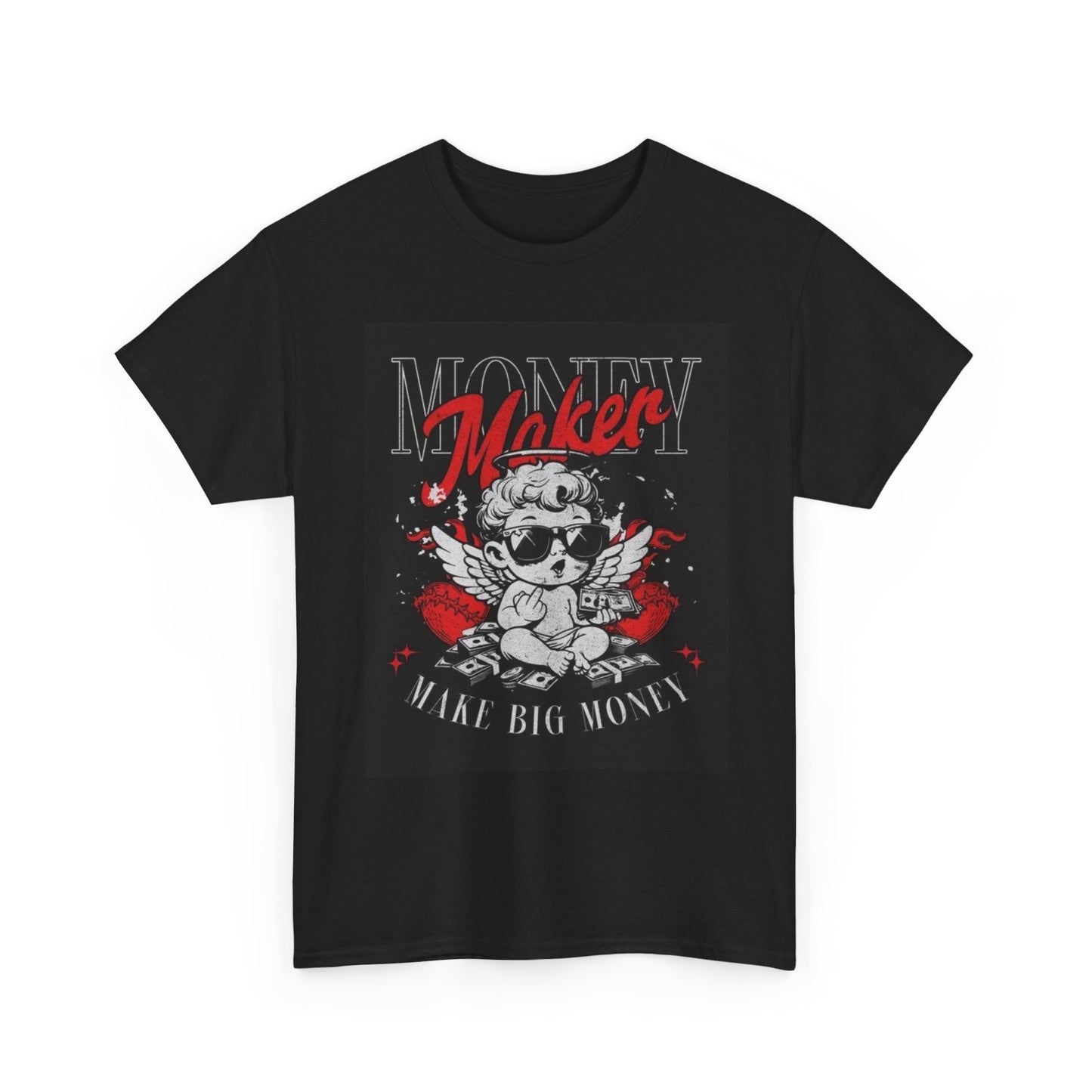 Money Maker Graphic T Shirt Street Wear Apparel Unisex Heavy Cotton Tee