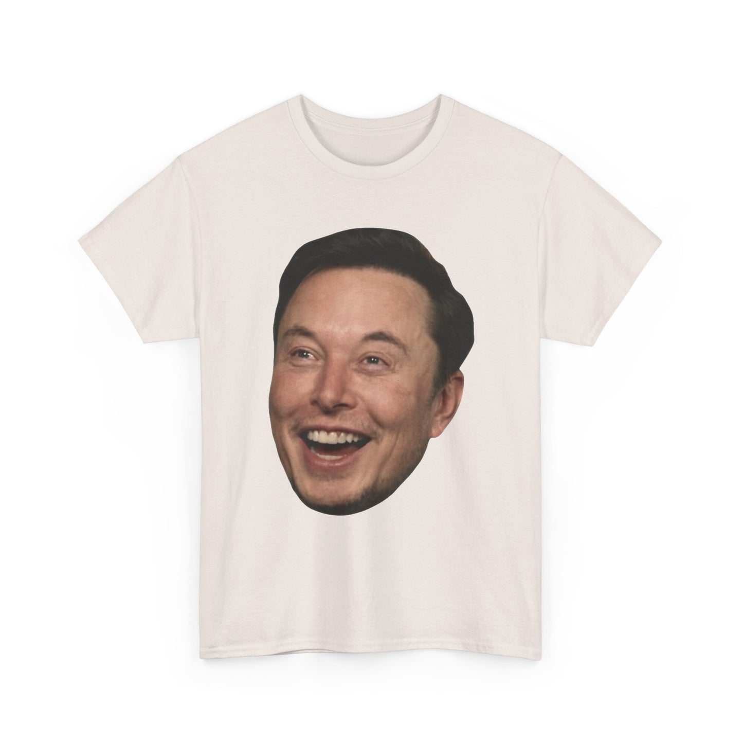 Elon Musk Graphic T Shirt Big Head Funny Poster Tesla Unisex Heavy Cotton Tee