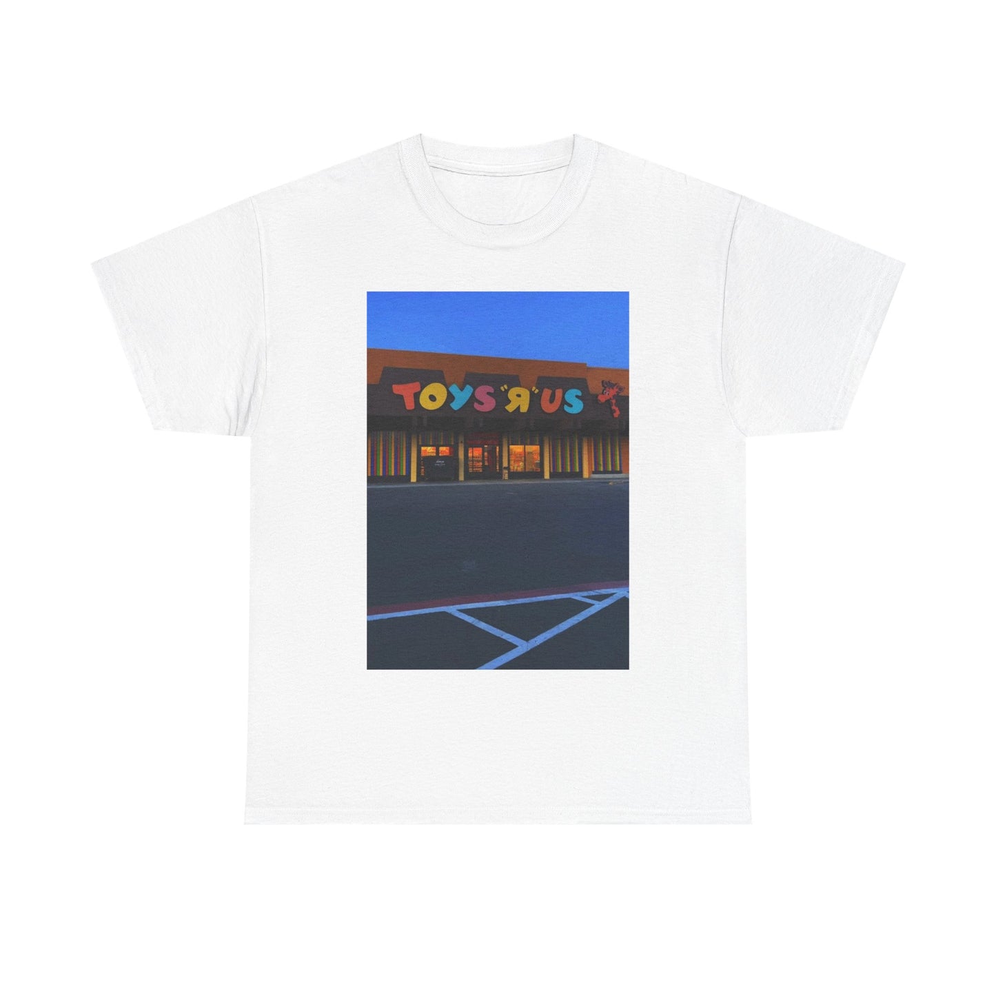 Toys R Us Tshirt Vintage 90s Kids Parking Lot View Nostalgia Unisex Heavy Cotton