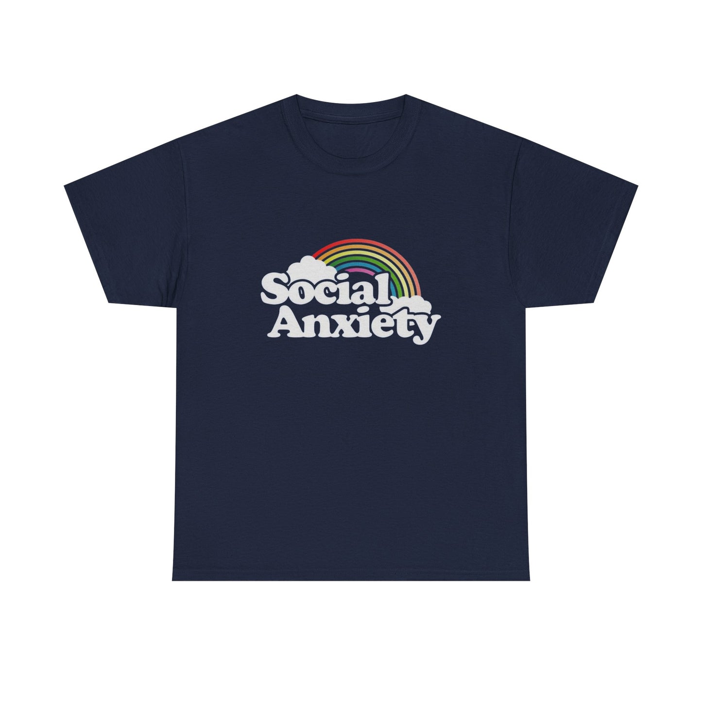 Social Anxiety MULTIPLE COLORS Graphic T Shirt NEW Adult Tee