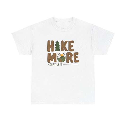 Hike More Worry Less Graphic T Shirt NEW ADULT TEE VINTAGE
