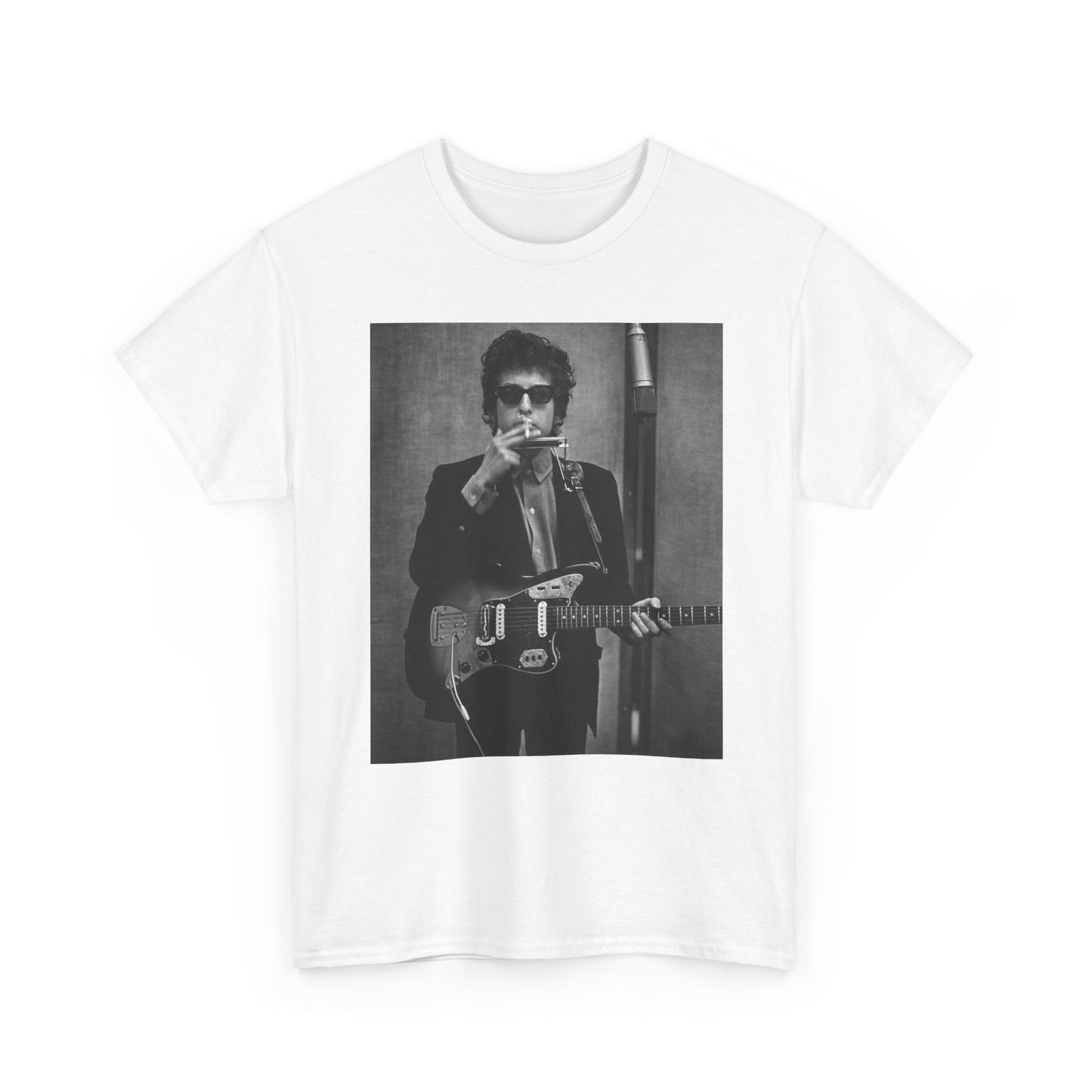 Bob Dylan T-shirt vintage classic rock retro art Unisex Heavy Cotton Tee