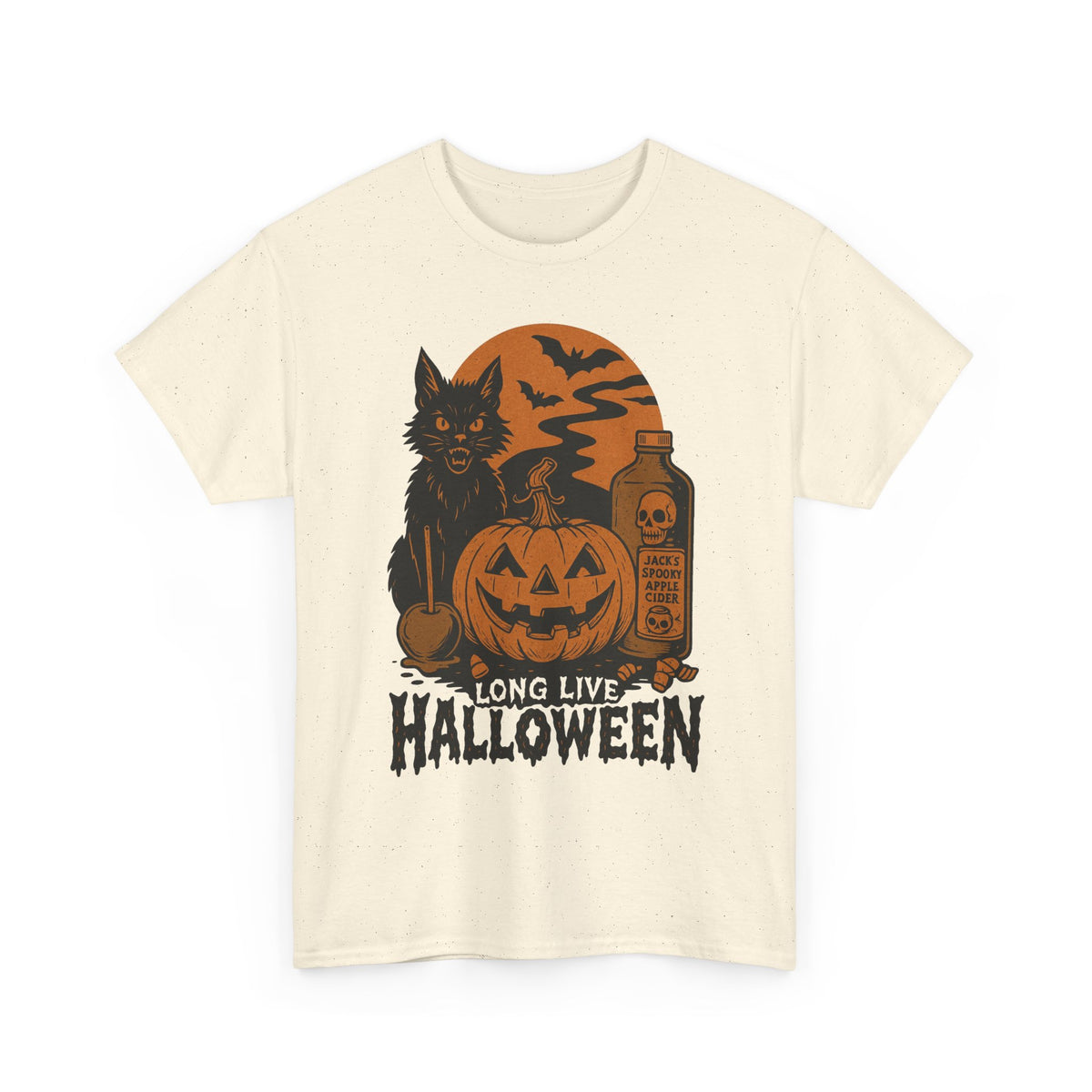 Long Live Halloween Graphic T Shirt Men's Heavy Cotton Tee