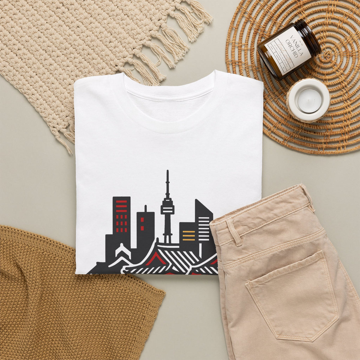 Seoul South Korea Graphic T Shirt Men's Heavy Cotton Tee