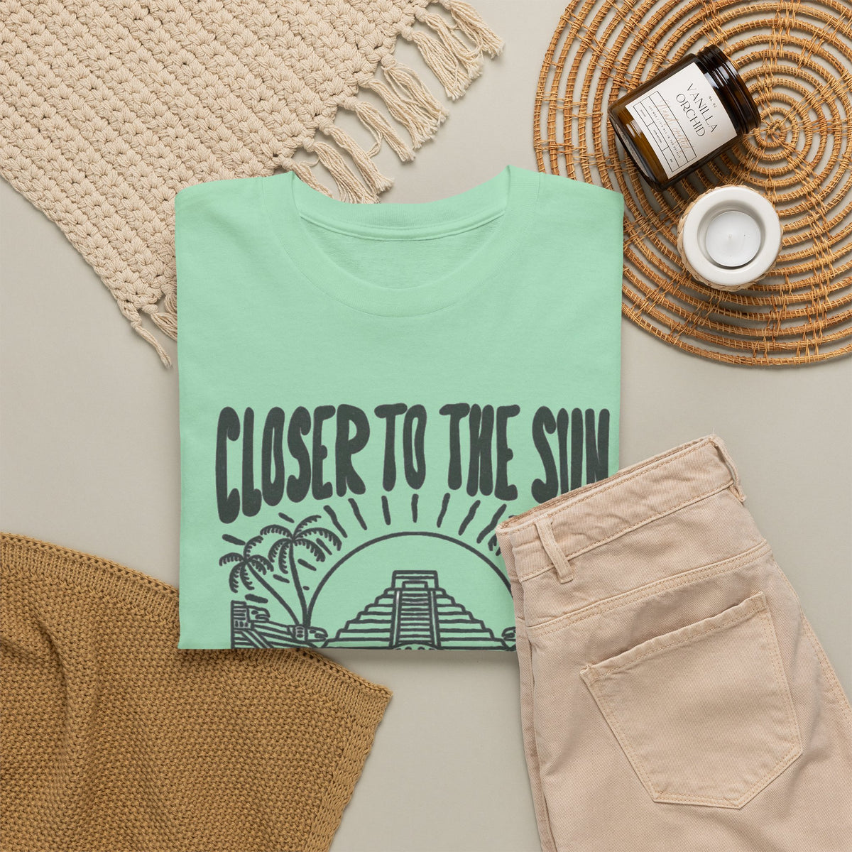 Closer to the Sun Riviera Maya Mexico T-Shirt Men's Graphic Tee