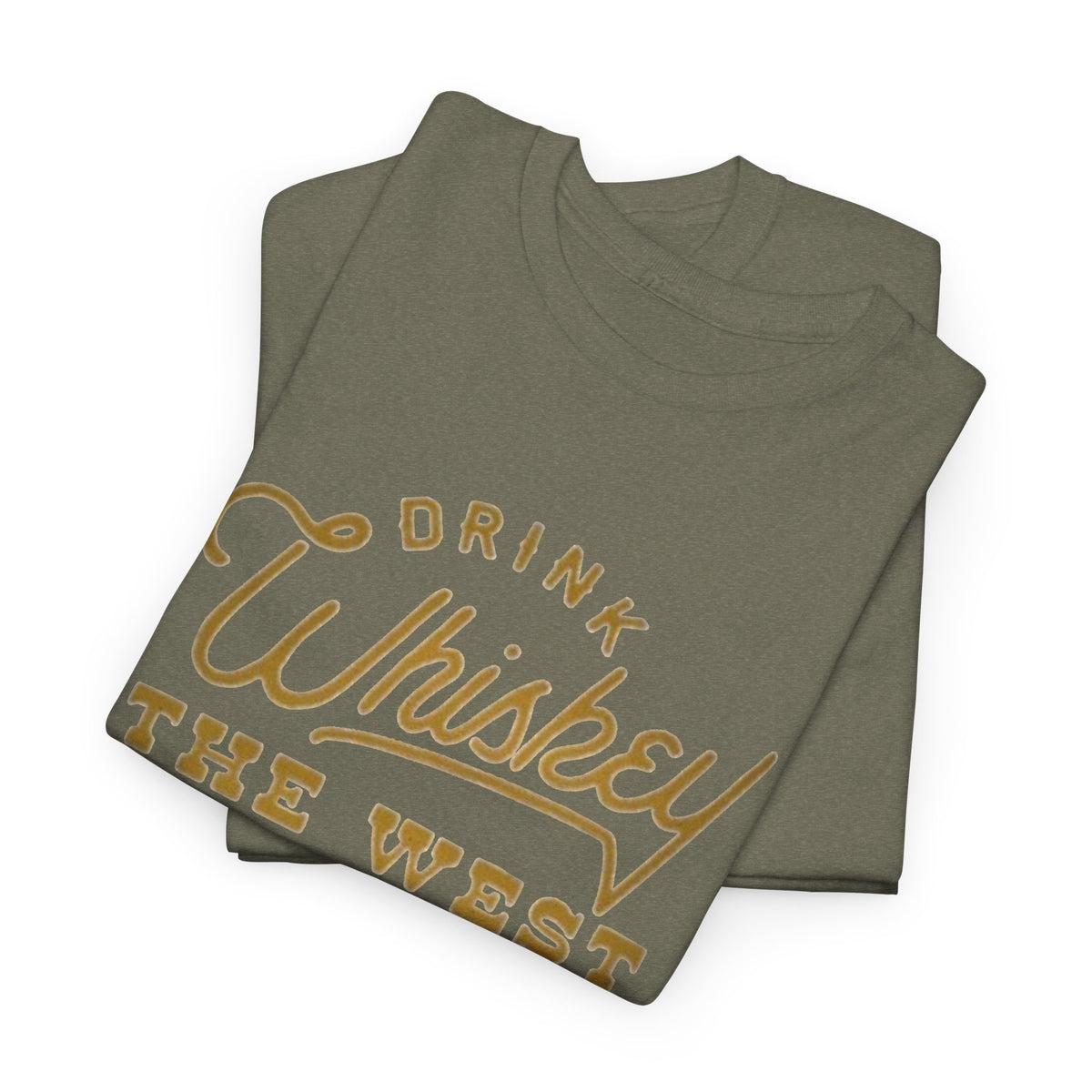 Drink Whiskey Graphic T Shirt Men's Classic Retro Heavy Cotton Tee