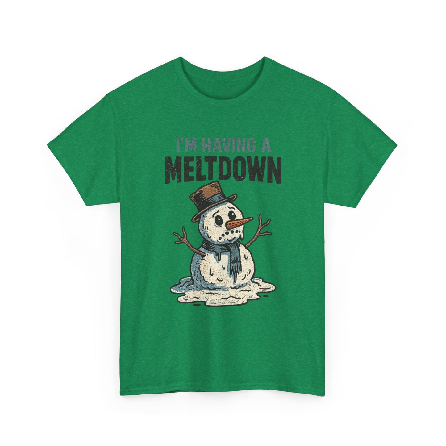I'm Having A Meltdown Frosty Snowman Christmas Graphic T Shirt ADULT NEW