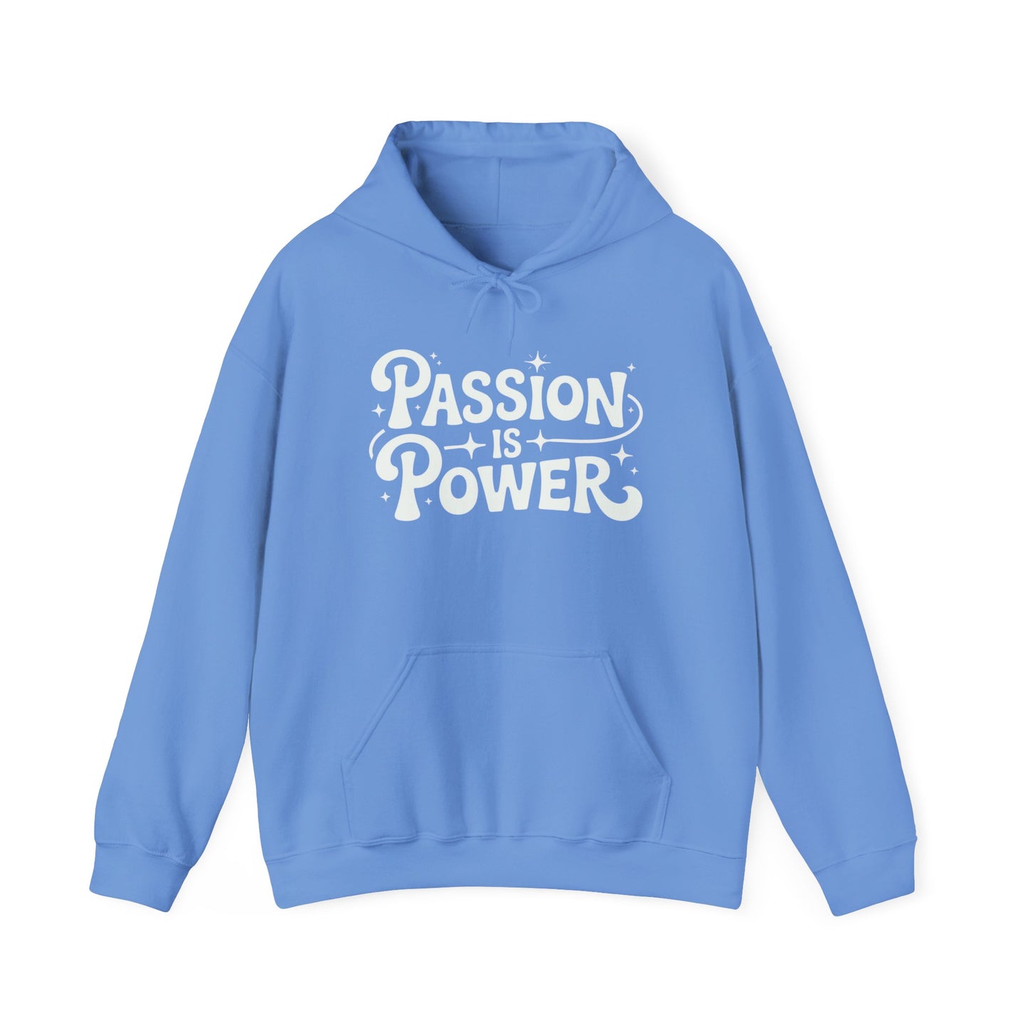 Passion Is Power Graphic Hoodie Unisex Heavy Blend™ Hooded Sweatshirt