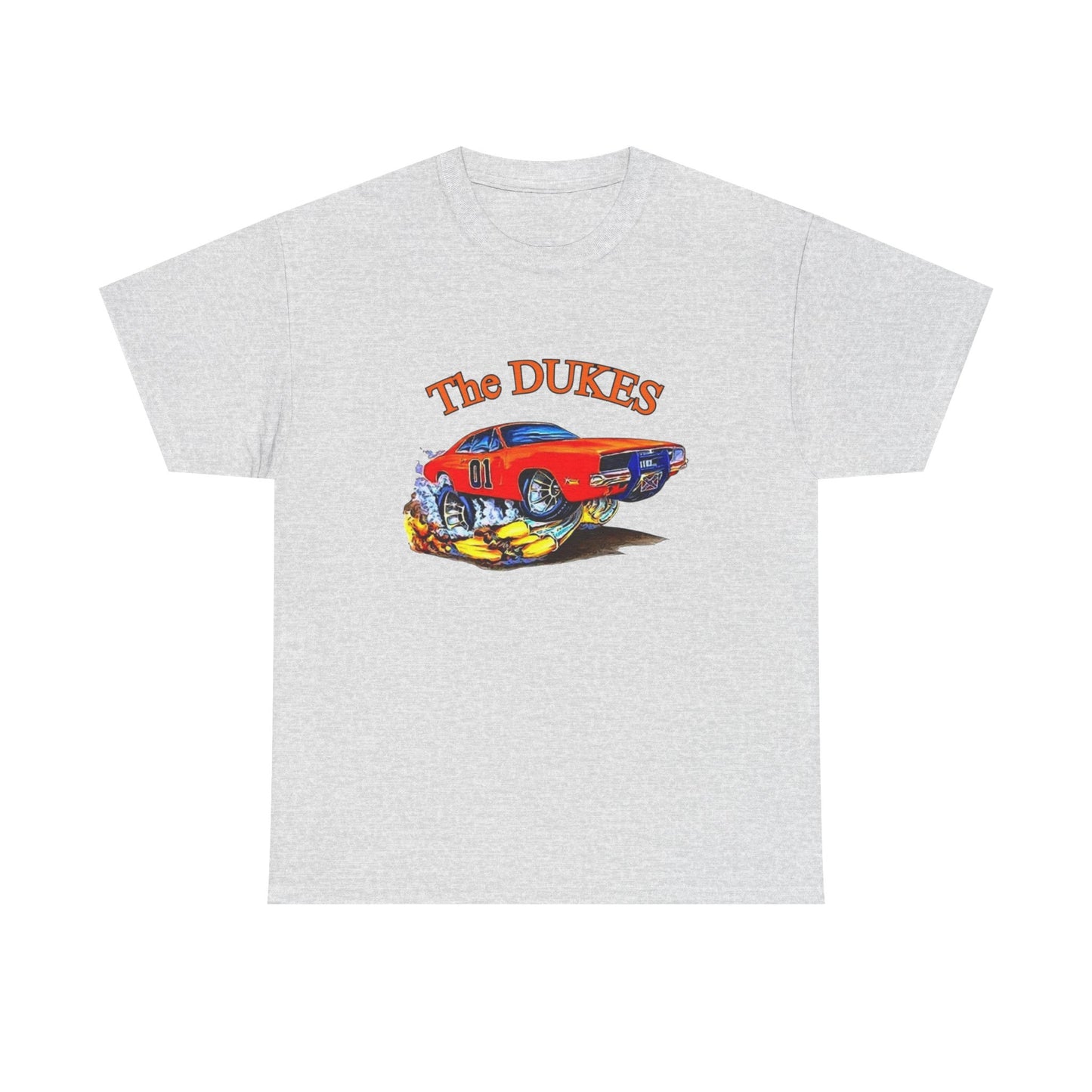 The Dukes Charger Hazzard County Vintage Graphic T Shirt Unisex Heavy Cotton Tee