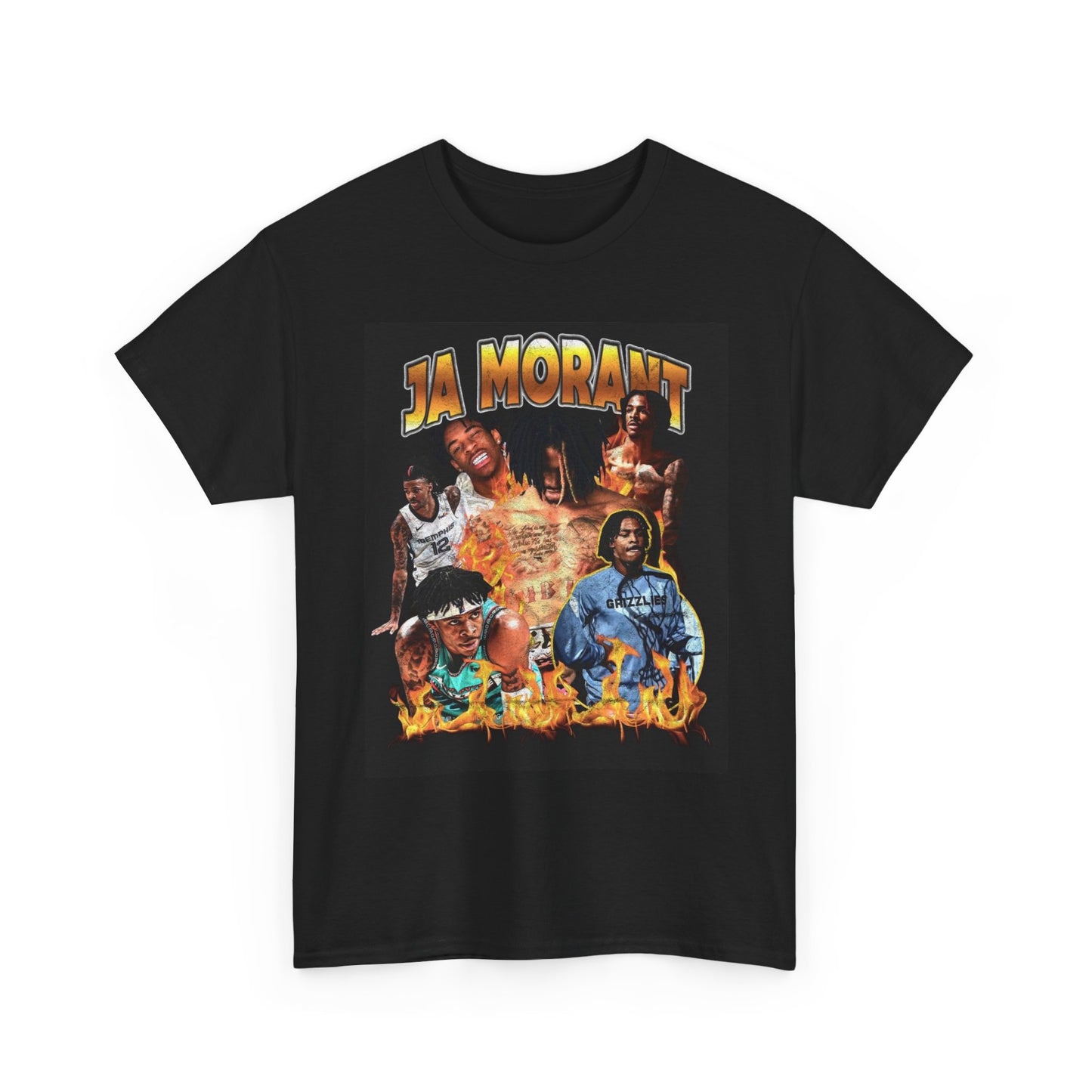 Ja Morant Graphic T Shirt Vintage Basketball Retro Unisex Heavy Cotton Tee