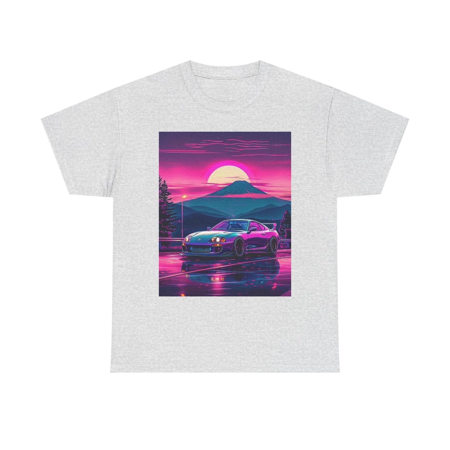 Supra Graphic T Shirt Retro Tokyo Japan Mountains JDM Unisex Heavy Cotton Tee