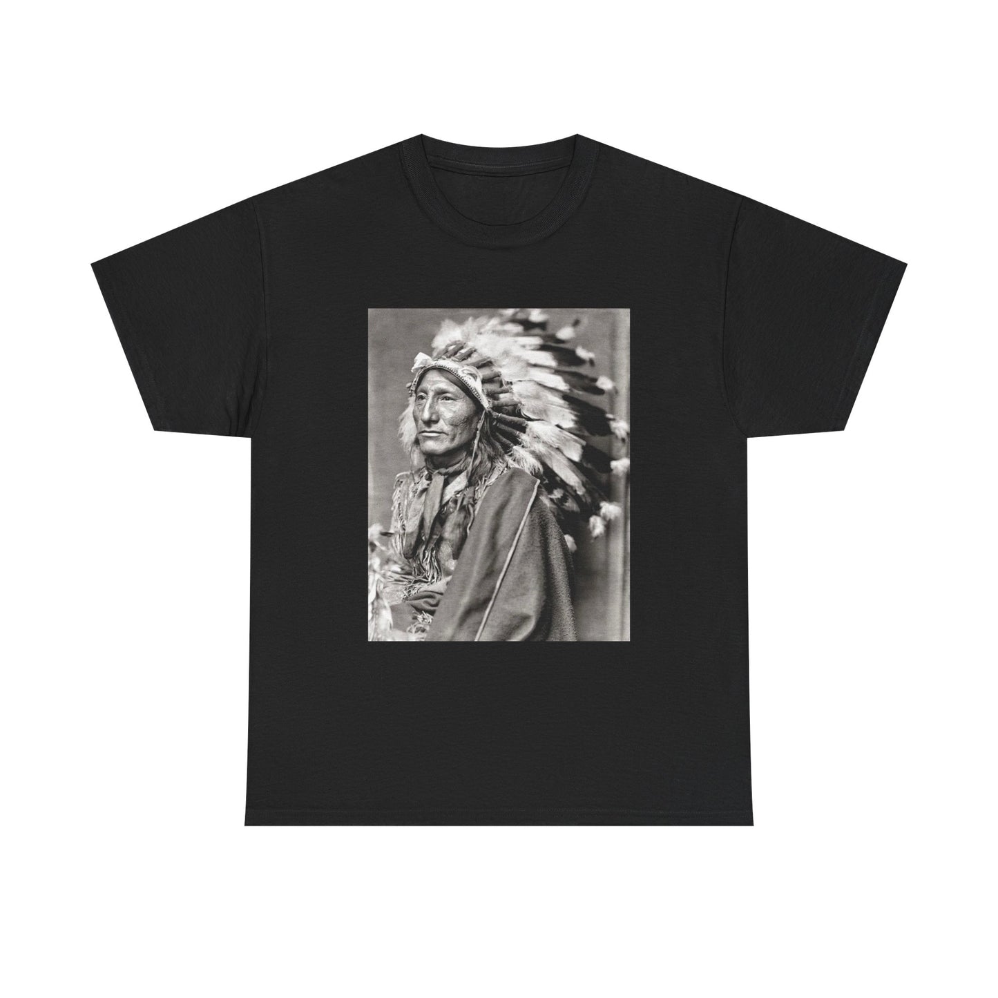 Native American Sitting Bull Indian Tshirt Pride New Unisex Heavy Cotton Tee