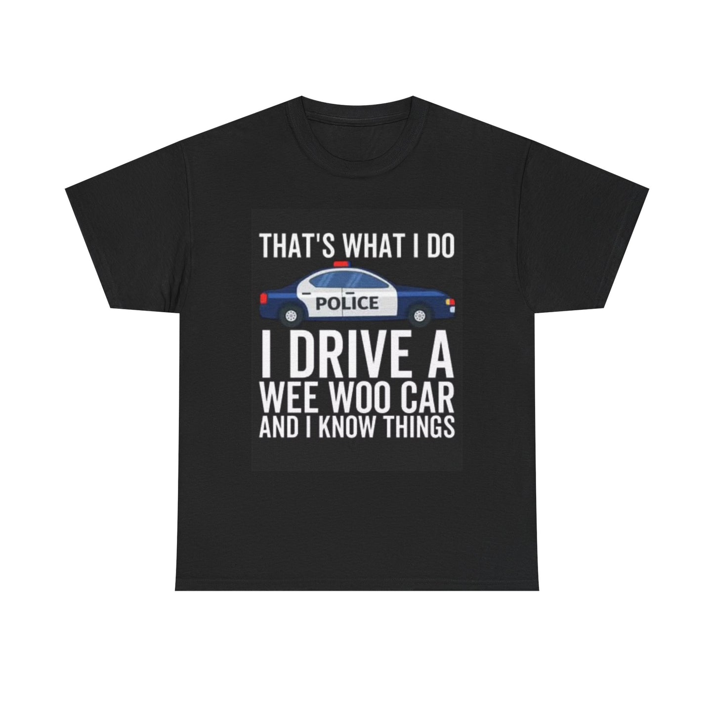 Funny Police Officer Graphic T Shirt Police Car Comedy Funny Gift Unisex