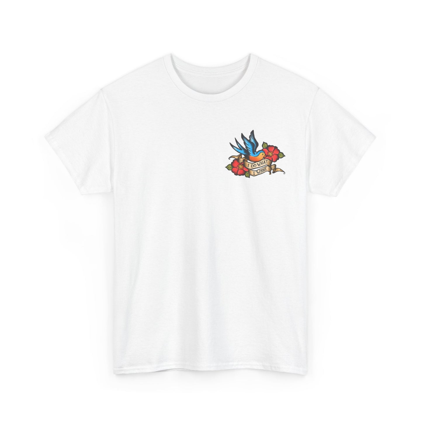 Sailor Jerry tattoos vintage navy birds Heavy Cotton Tee