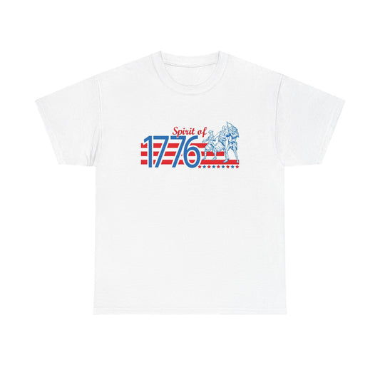 Spirit Of 1776 USA Graphic T Shirt Men's Heavy Cotton Tee - Quality - Modern True to Size