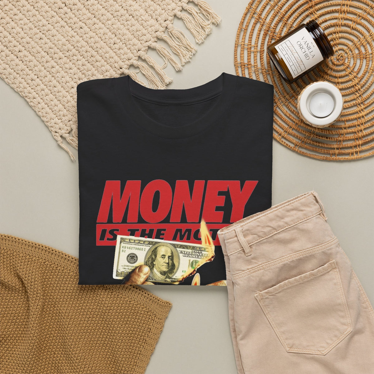 Money Is the Motive Graphic T-Shirt Men's Graphic Tee