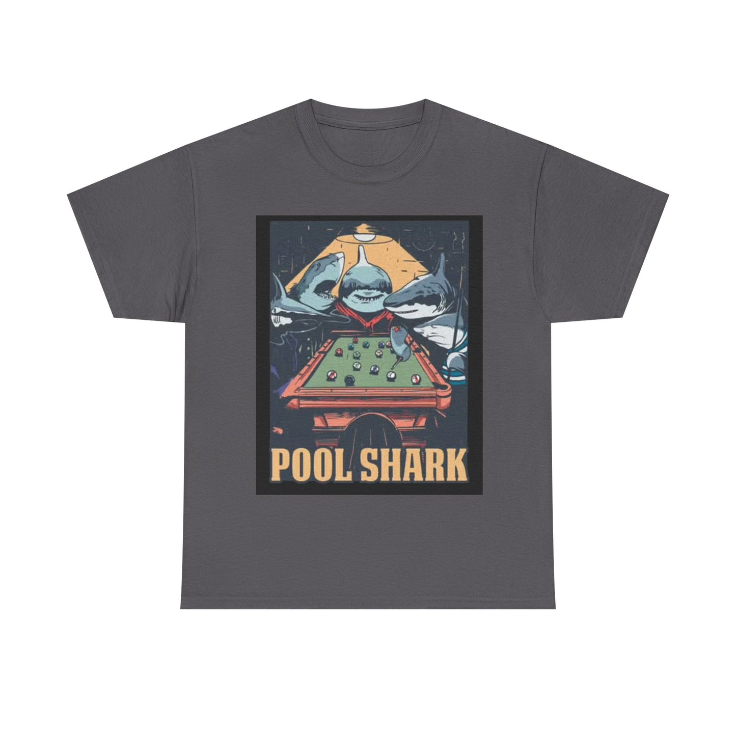 Pool Shark T Shirt Retro Funny Graphic T Vintage Pool Hall Rogan Unisex