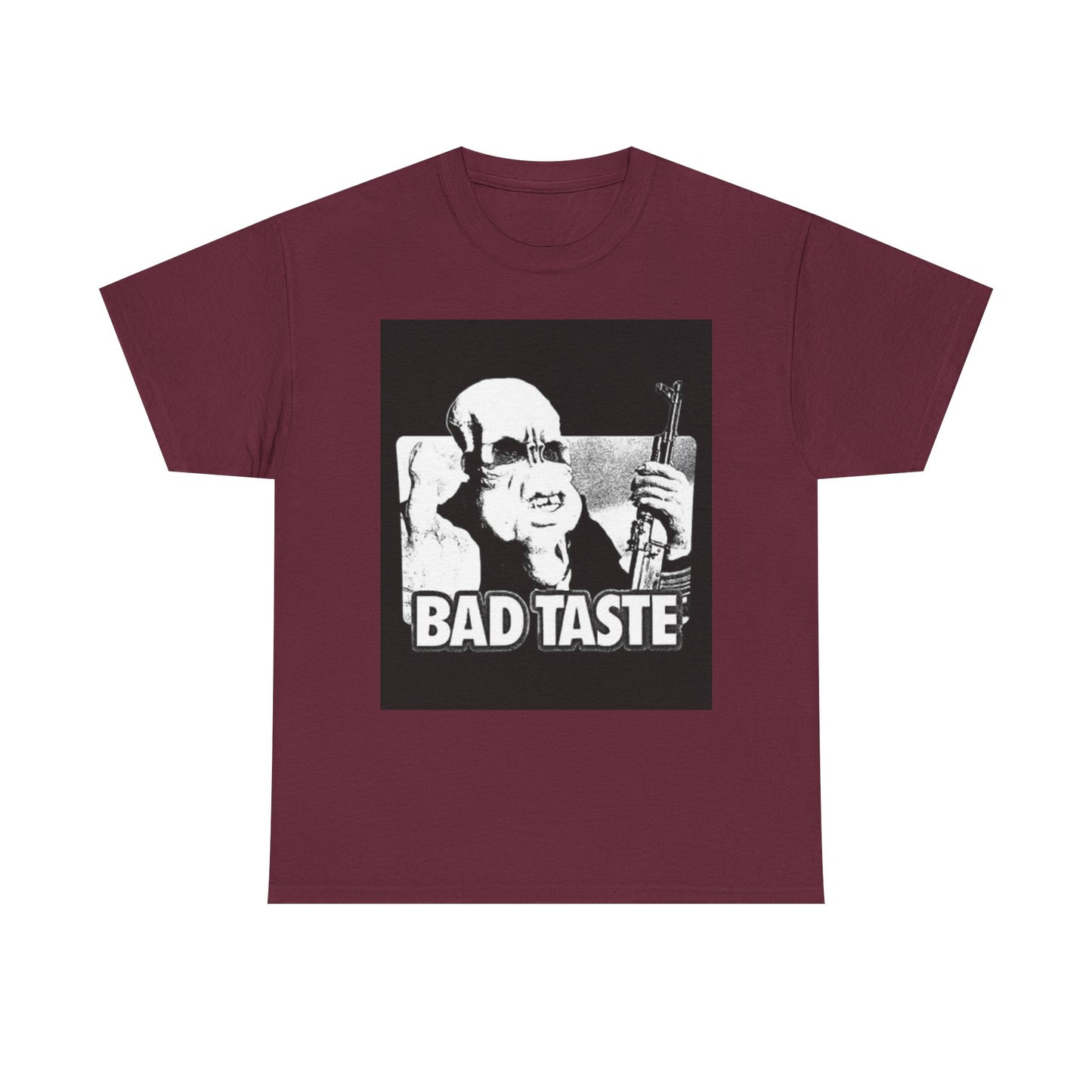 Bad Taste Poster Shirt Retro Graphic Art Unisex Heavy Cotton Tee