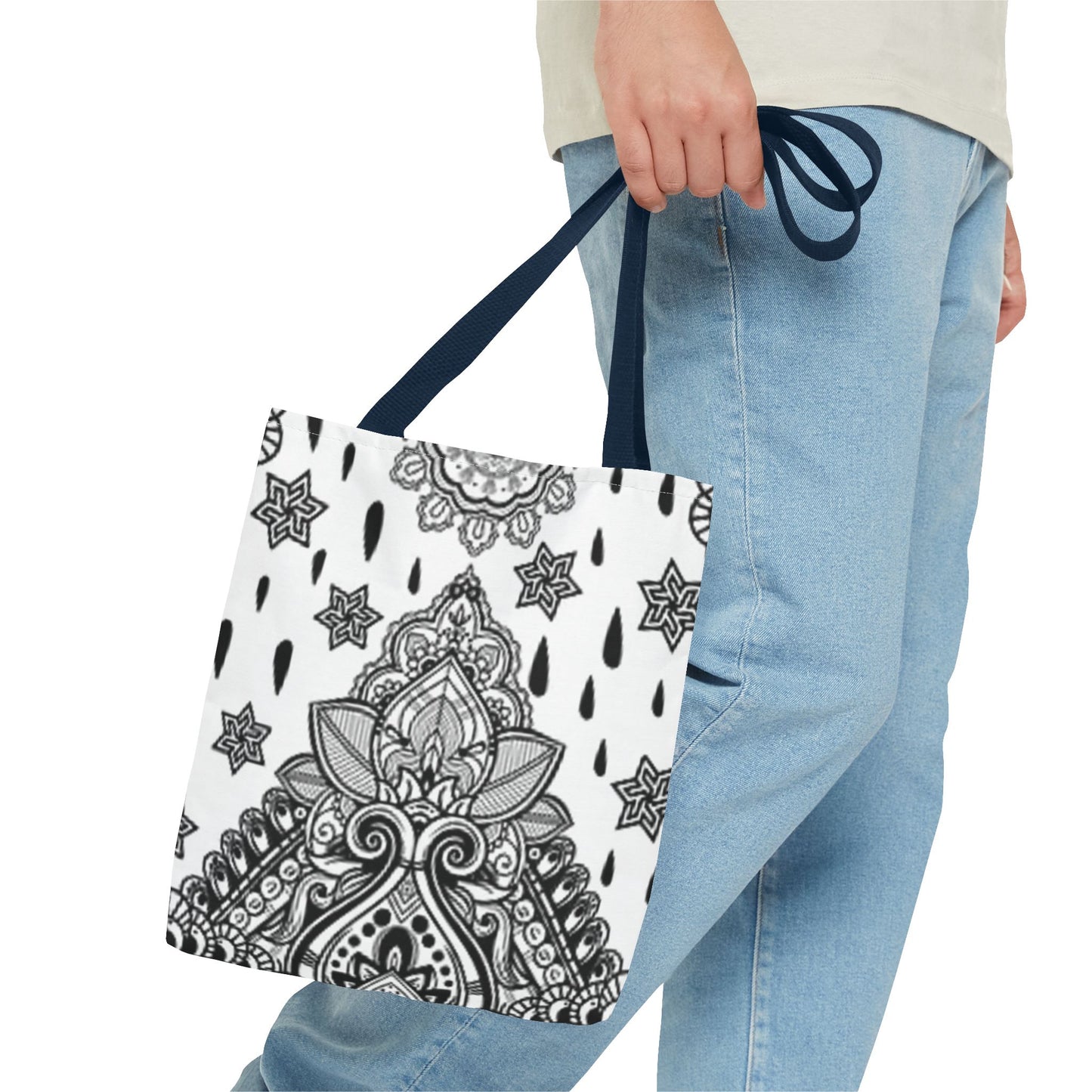 White And Black Multi Color BRAND NEW MODERN Tote Bag (AOP)