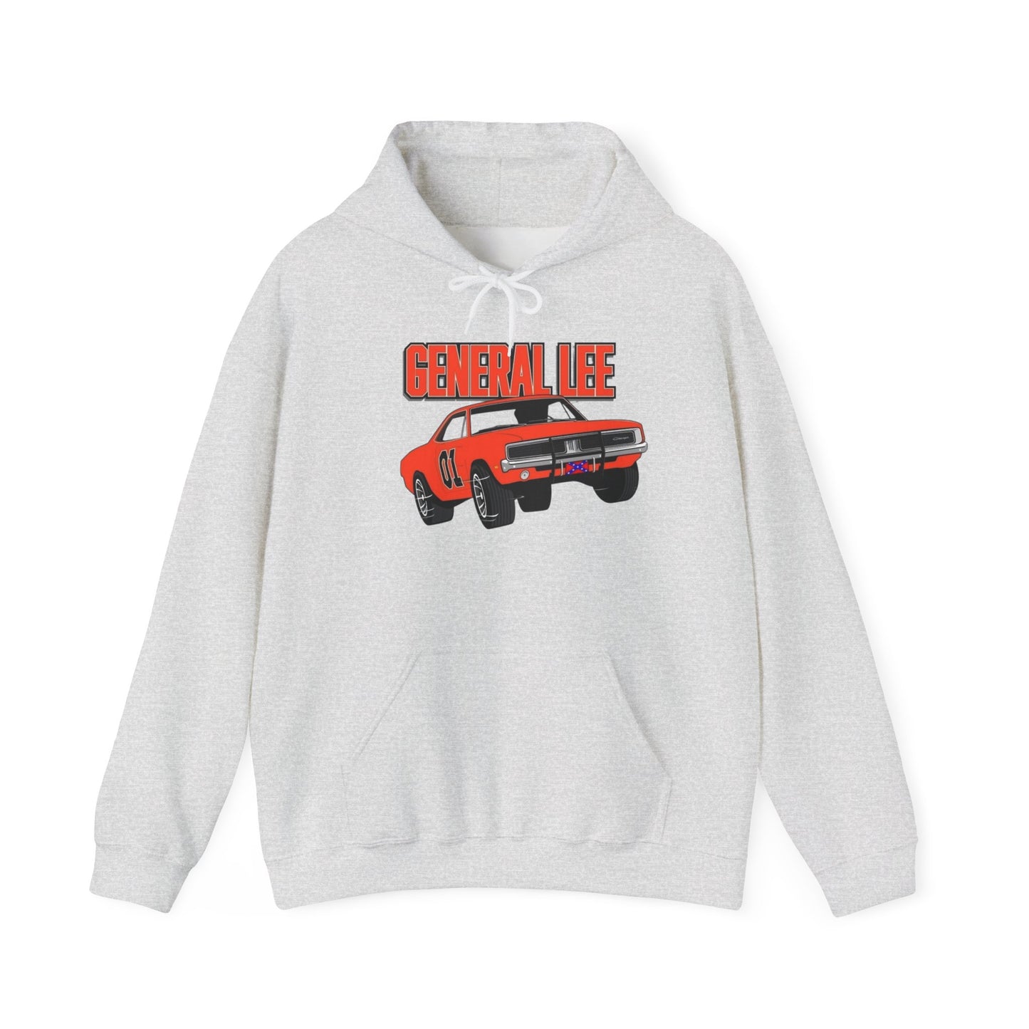 General Lee Charger Retro Graphic Hoodie Unisex Heavy Blend™ Hooded Sweatshirt