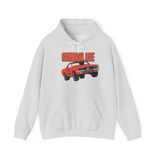 General Lee Charger Retro Graphic Hoodie Unisex Heavy Blend™ Hooded Sweatshirt