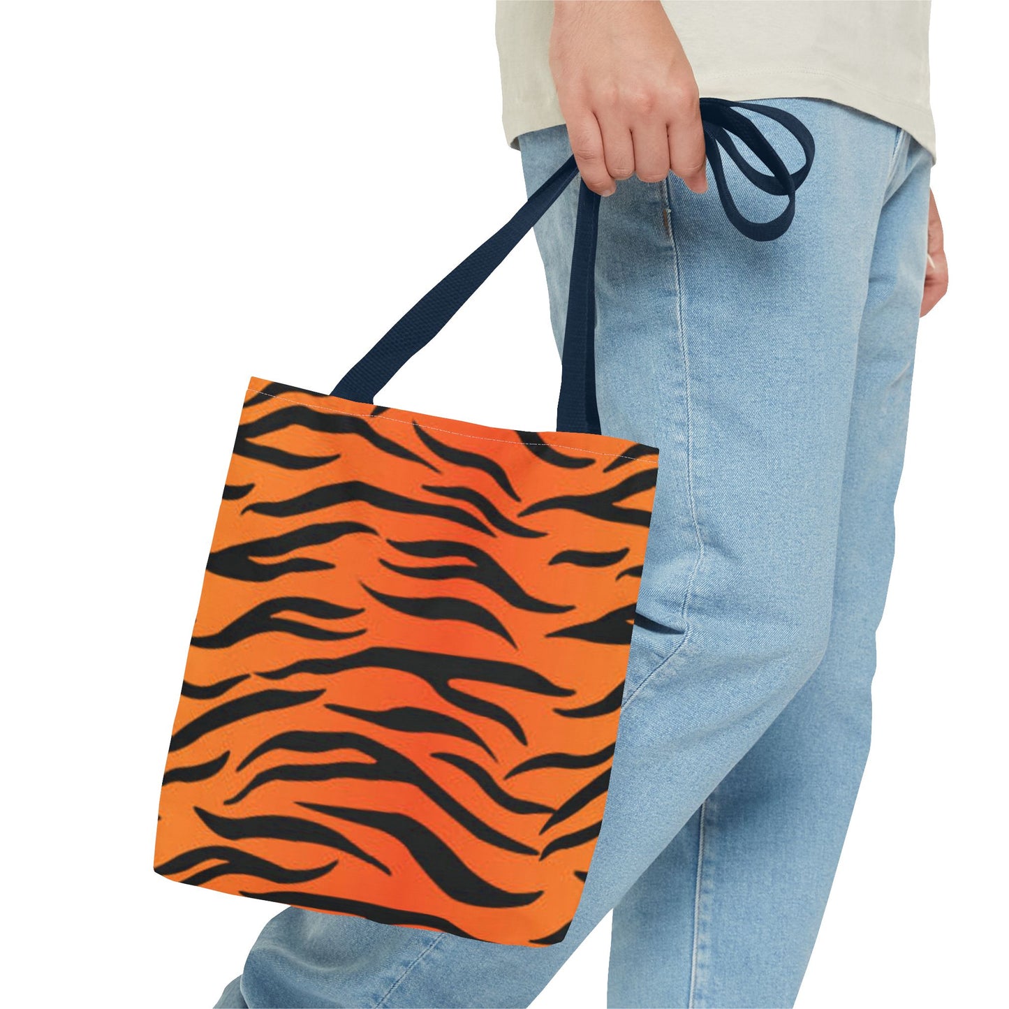Orange Zebra Print Multi Color BRAND NEW MODERN Tote Bag (AOP)
