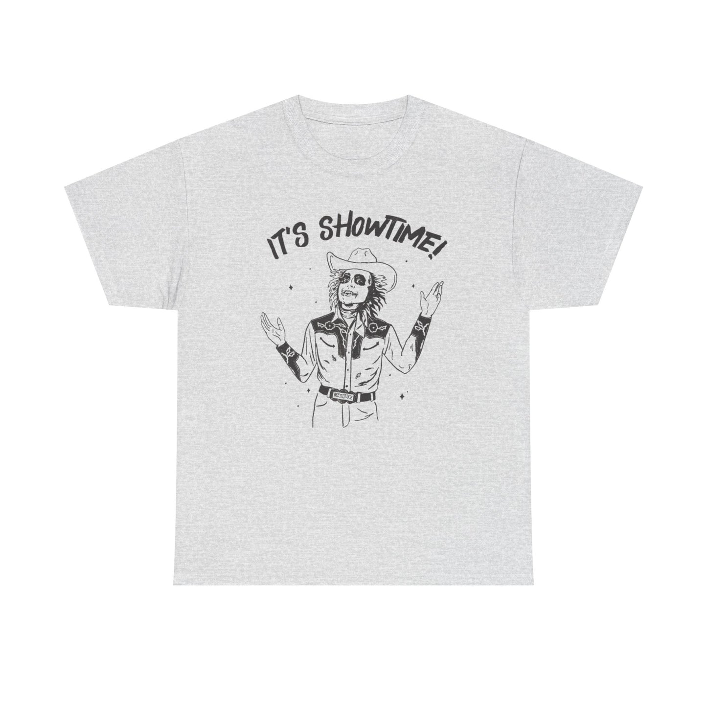 Beetlejuice It's Showtime Graphic T Shirt S-5XL NEW Unisex Heavy Cotton Tee