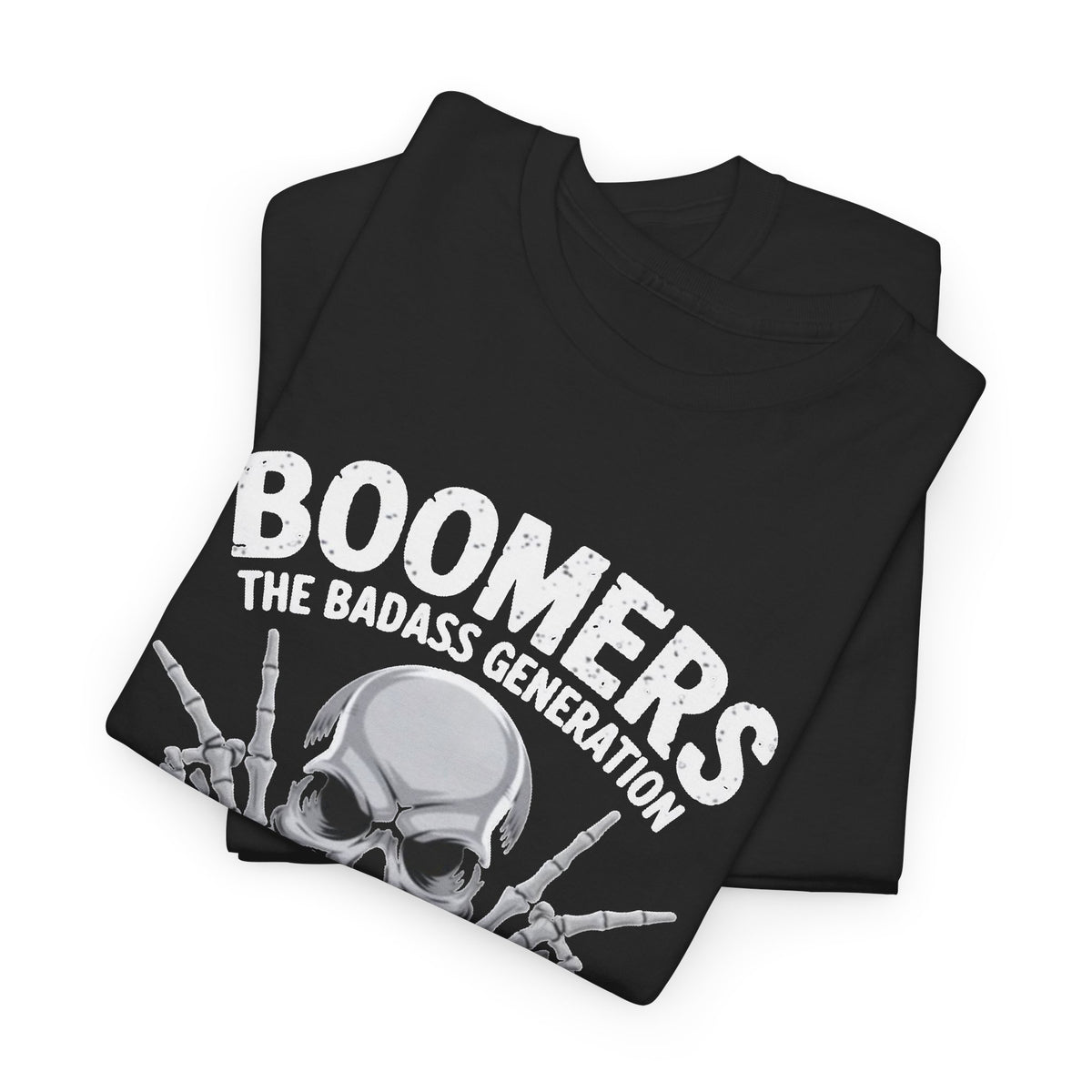 Boomers The Badass Generation Skull Graphic T-Shirt Men's Graphic Tee