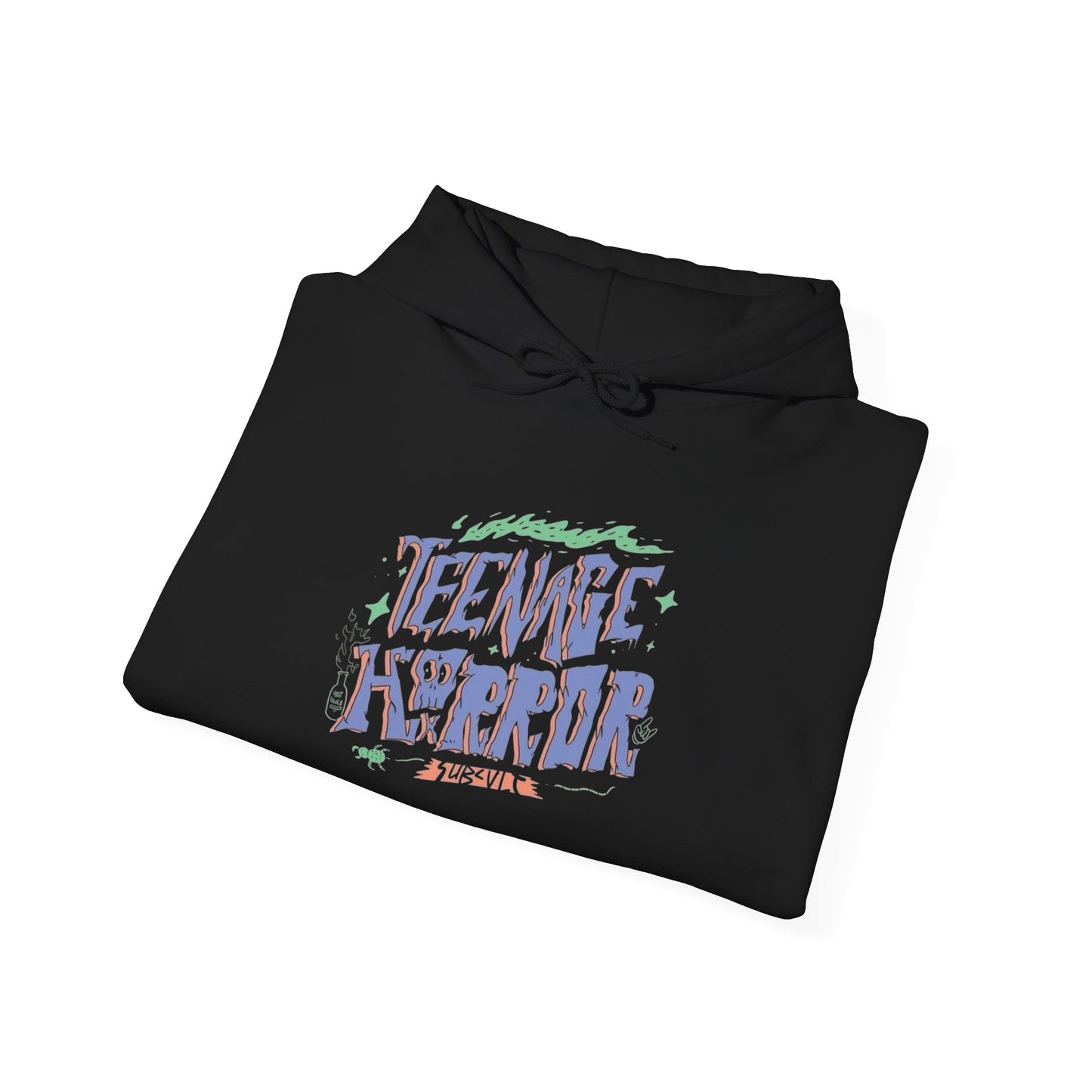 Teenage Horror Vintage Graphic Hoodie Unisex Heavy Blend™ Hooded Sweatshirt