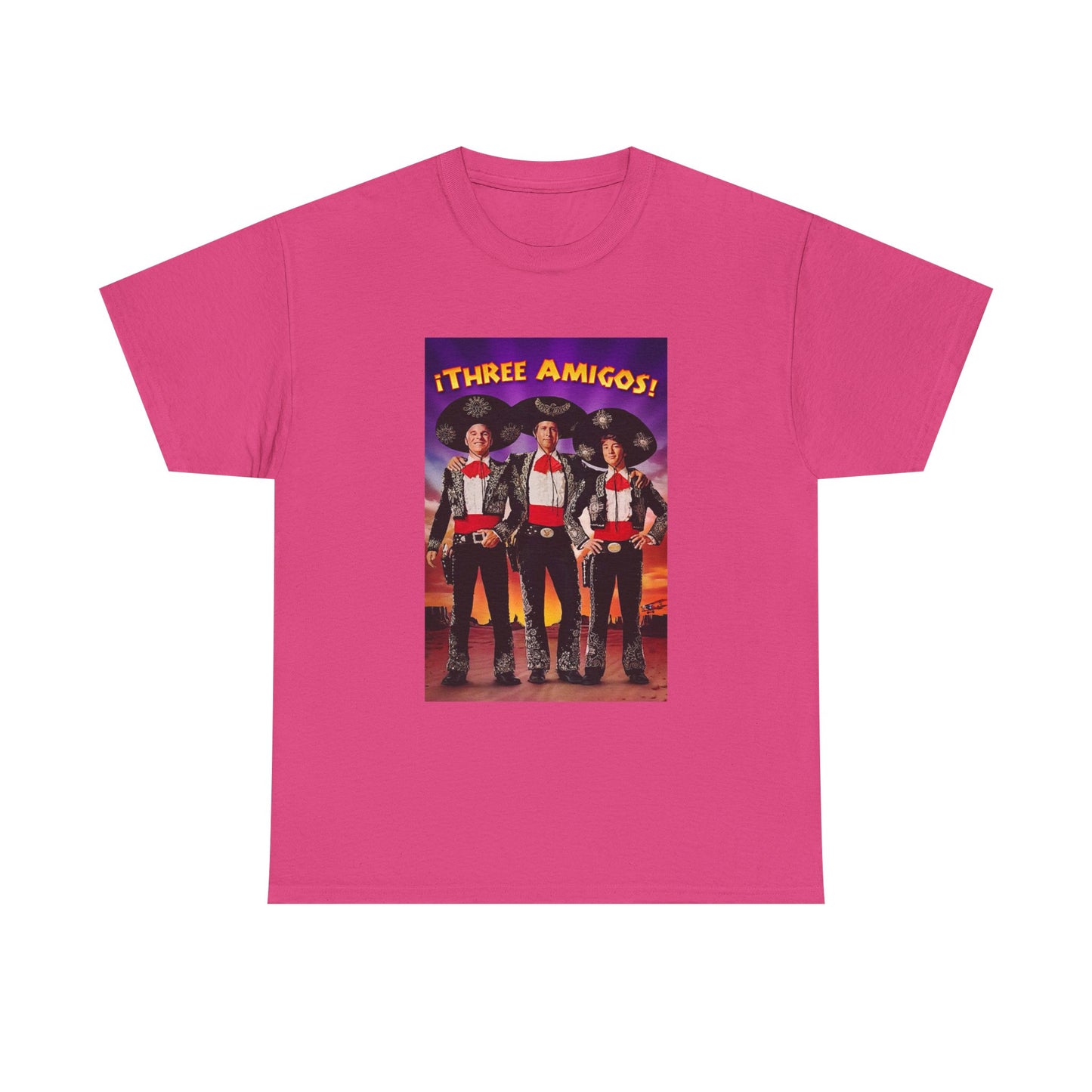 Three Amigos Tshirt Steve Martin Graphic Vintage Comedy Unisex Heavy Cotton Tee