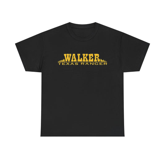 Walker Texas Ranger T Shirt Vintage Logo TV Chuck Norris Unisex Heavy Cotton Tee